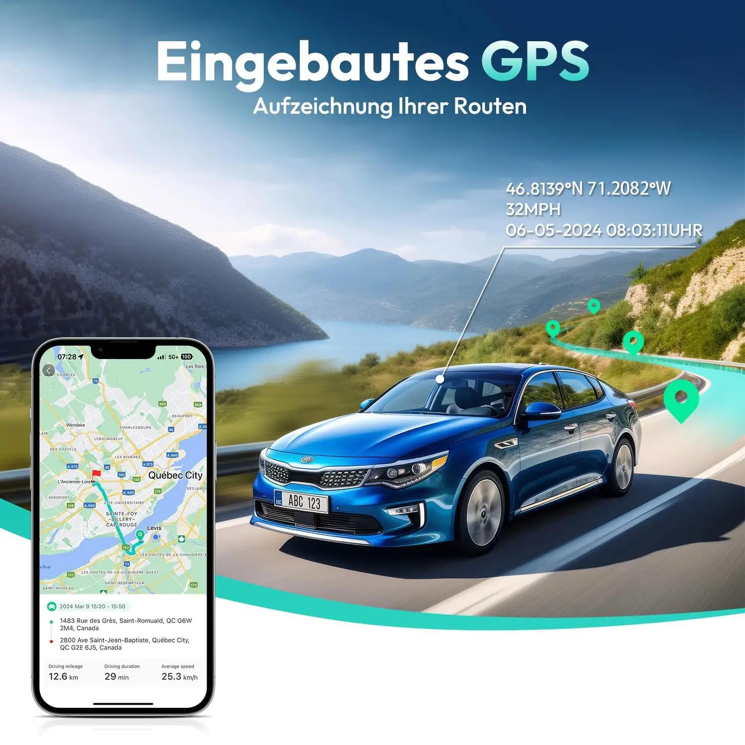BOTSLAB 4K dashcam ees-tagant — öö-, GPS- ja parkivaht – pilt 7