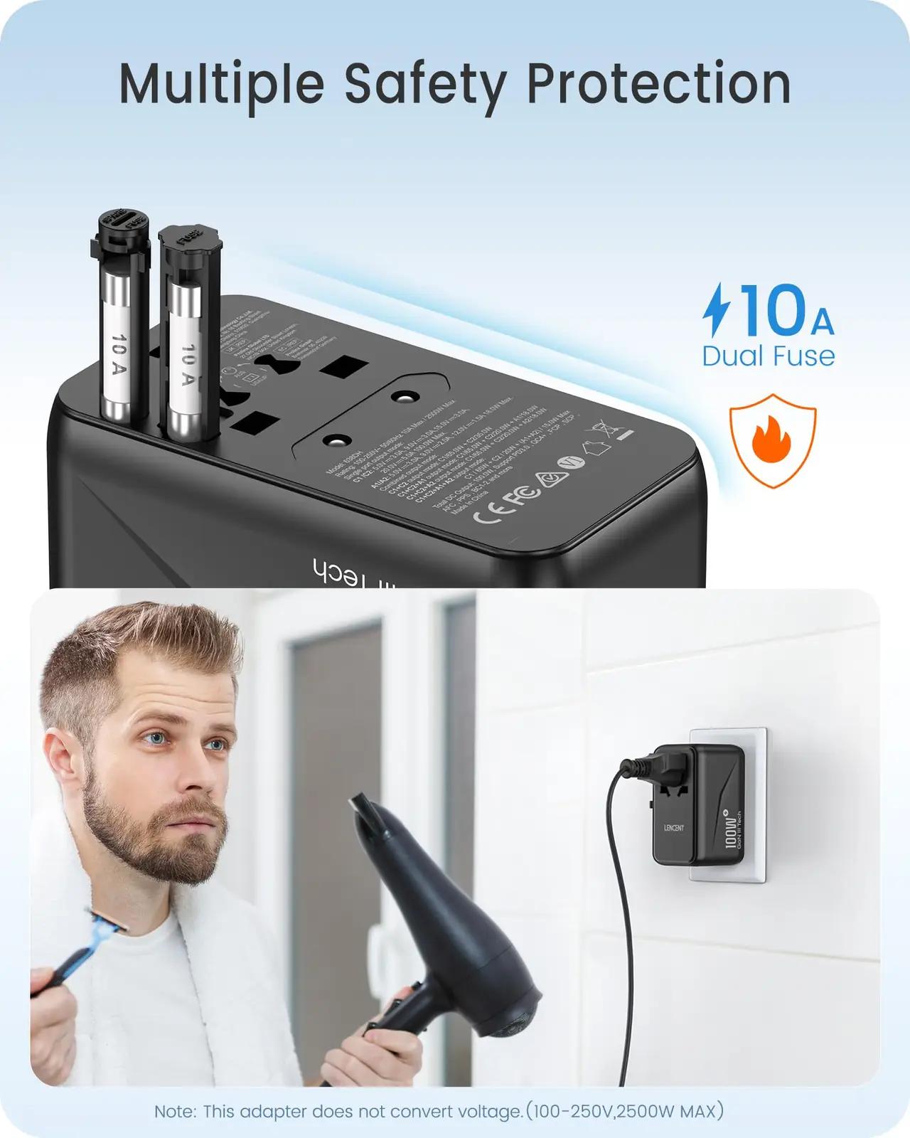 LENCENT reisilaadija 100W GaN — kompaktne kiire laadimine – pilt 8