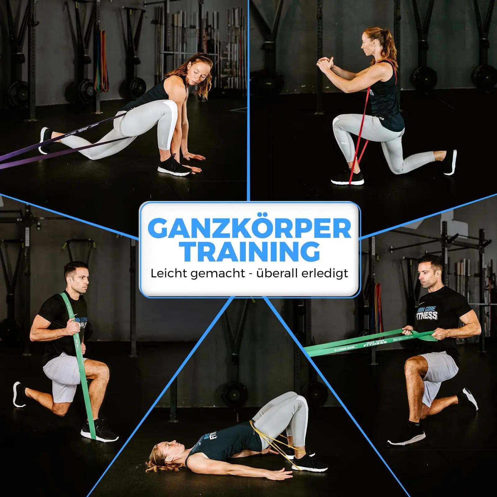 Iron Core Fitness looduslikust kummist treeningribad komplekt – lisavaade