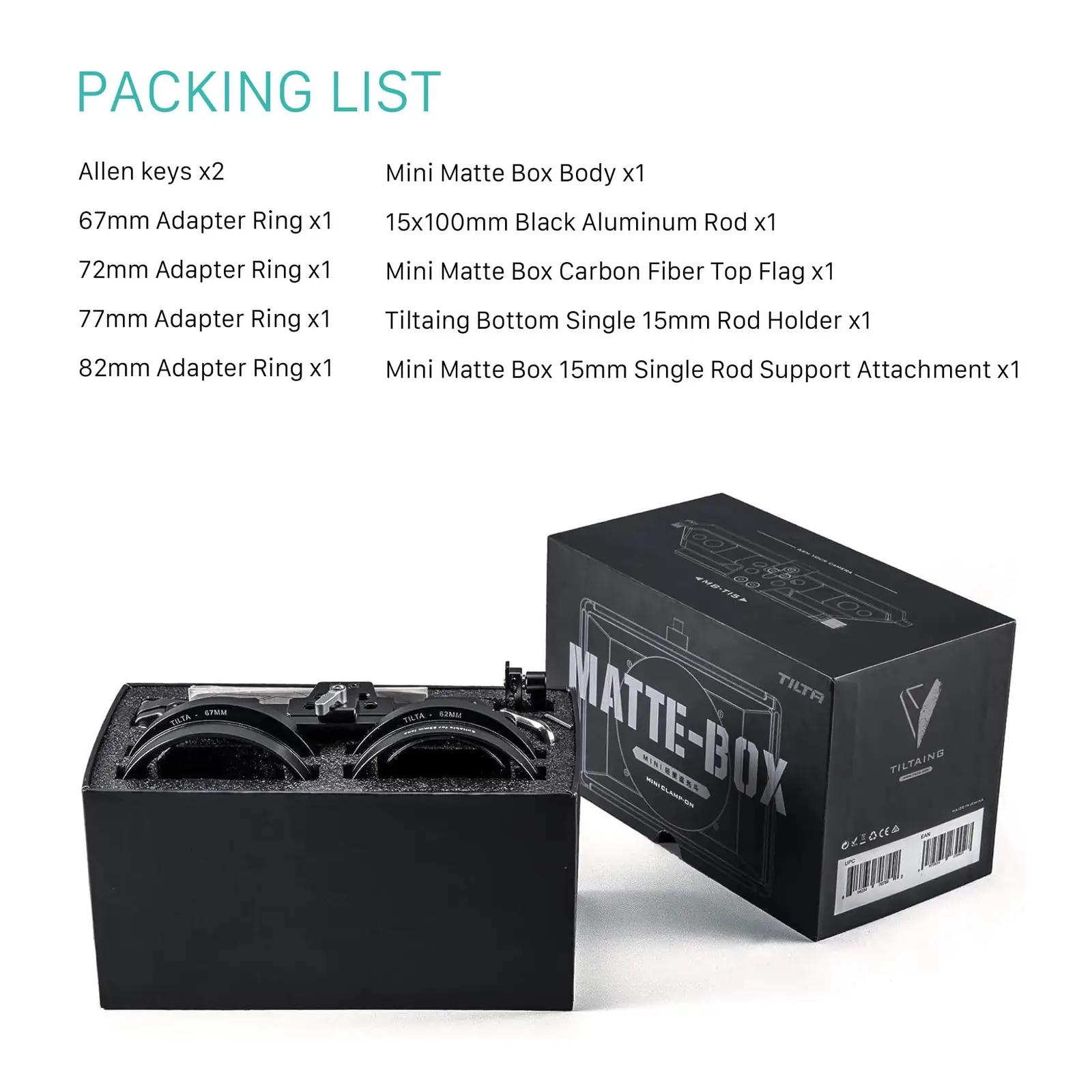 Tilta kerge alumiiniumist mini matte box – sobib DSLR-ile – pilt 7