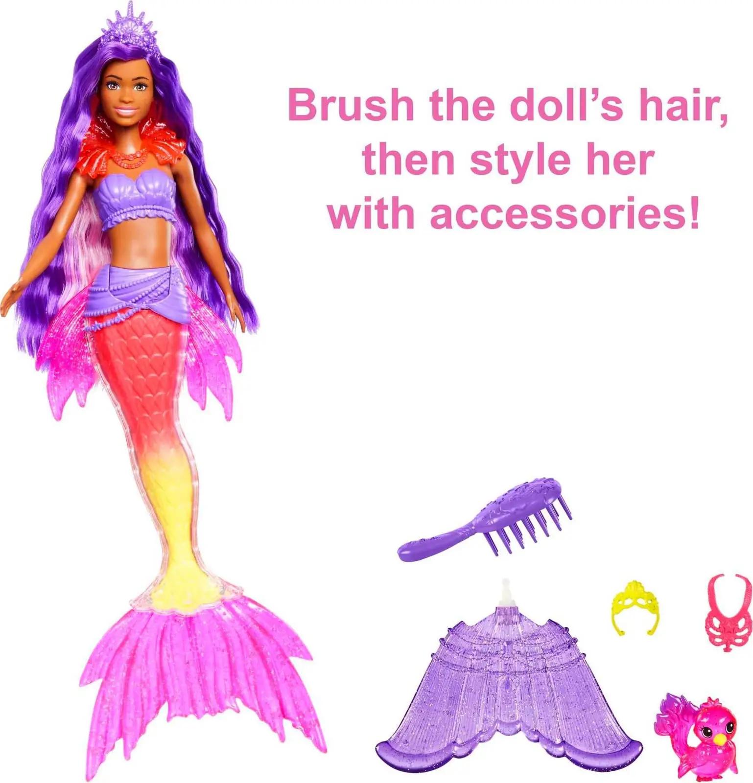 Barbie merineitsi Brooklyni komplekt — vahetatavad uimed – pakend ja tarvikud
