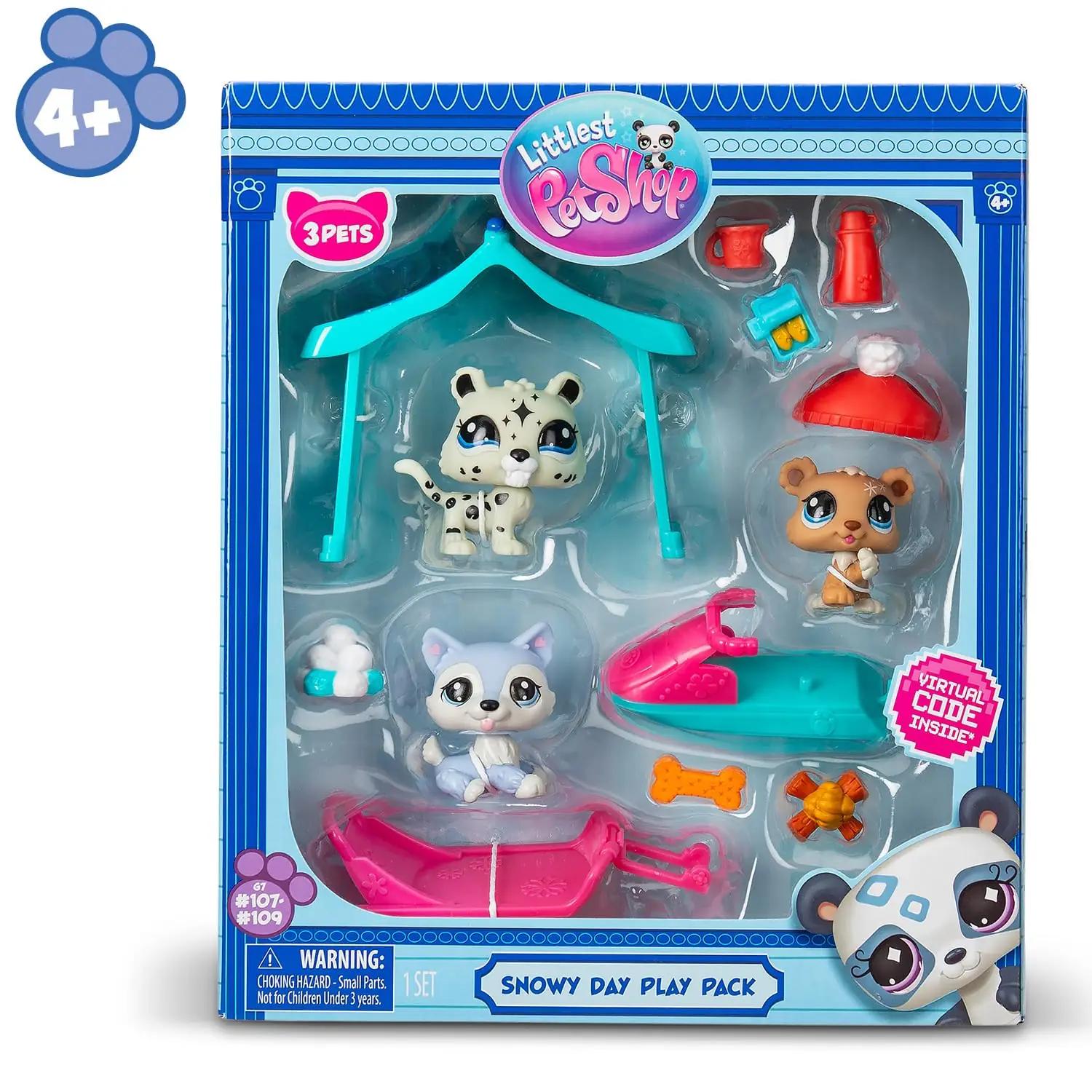 BANDAI Littlest Pet Shop lumepäeva mängukomplekt lastele (3 tk) – pilt 7