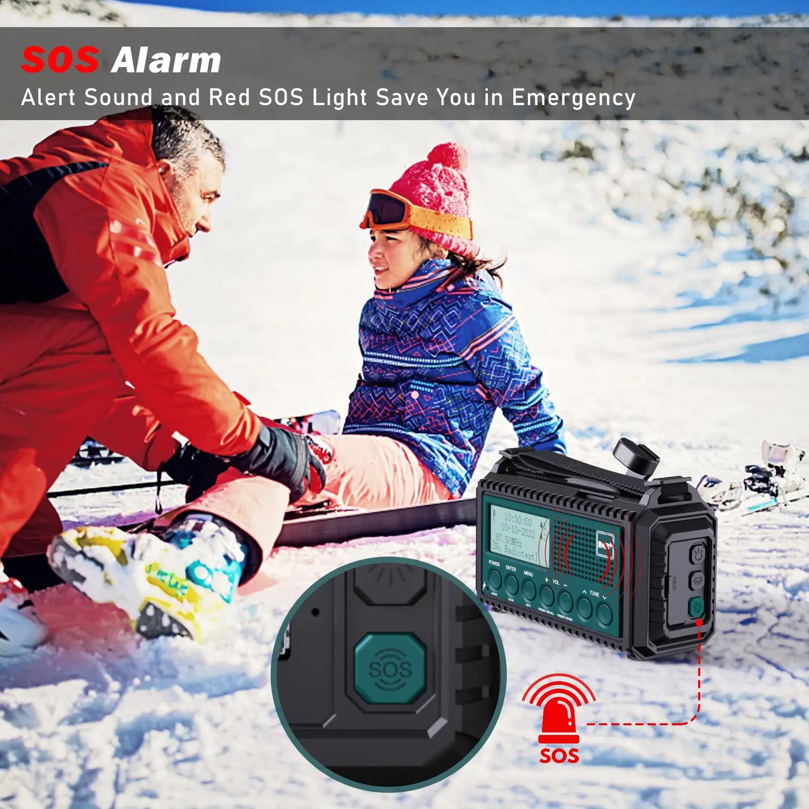 Mesqool vastupidav DAB+ hädaabi-raadio 5000mAh akut – pilt 7