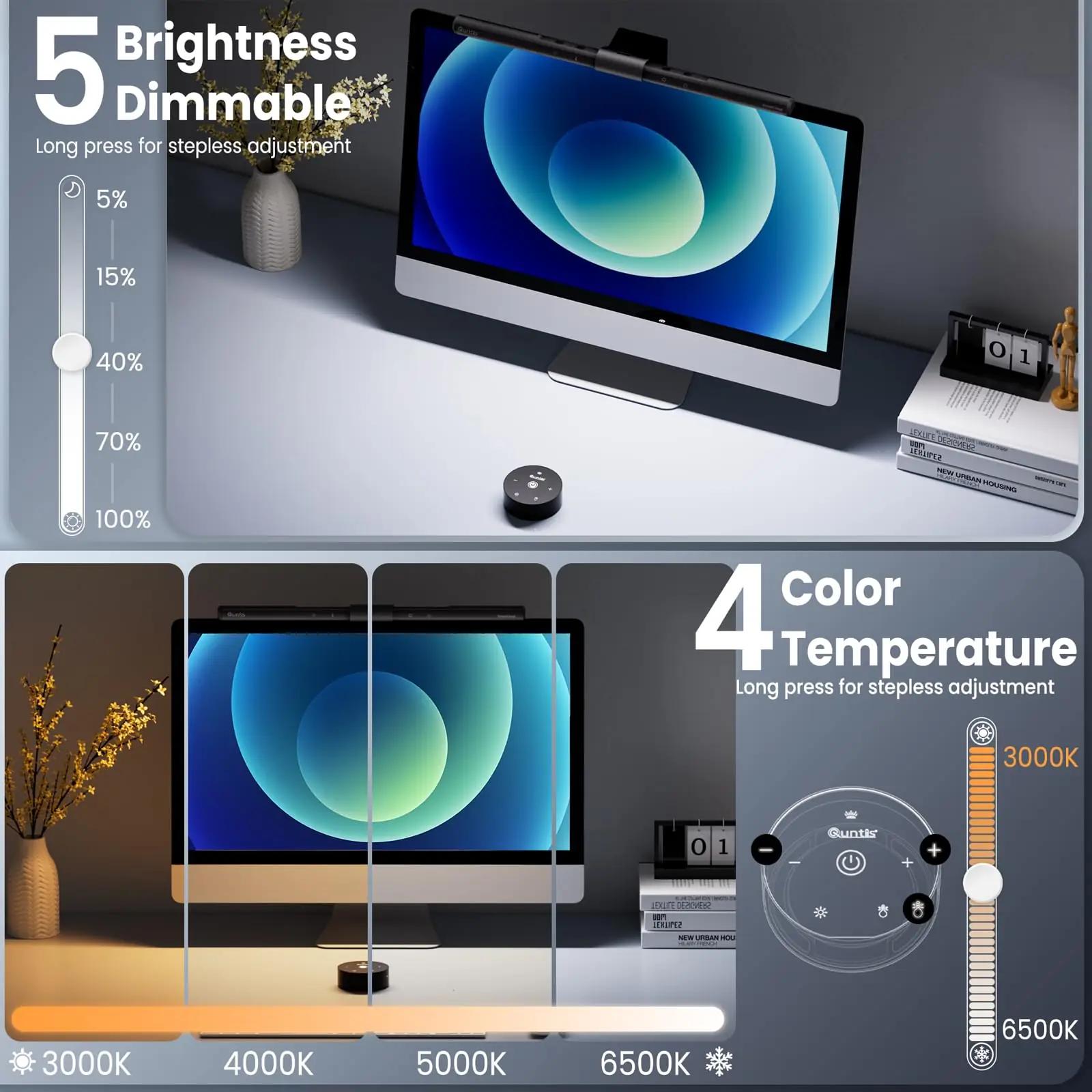 Quntis LED-monitorilamp 40 cm — silmasõbralik töövalgustus – pilt 7
