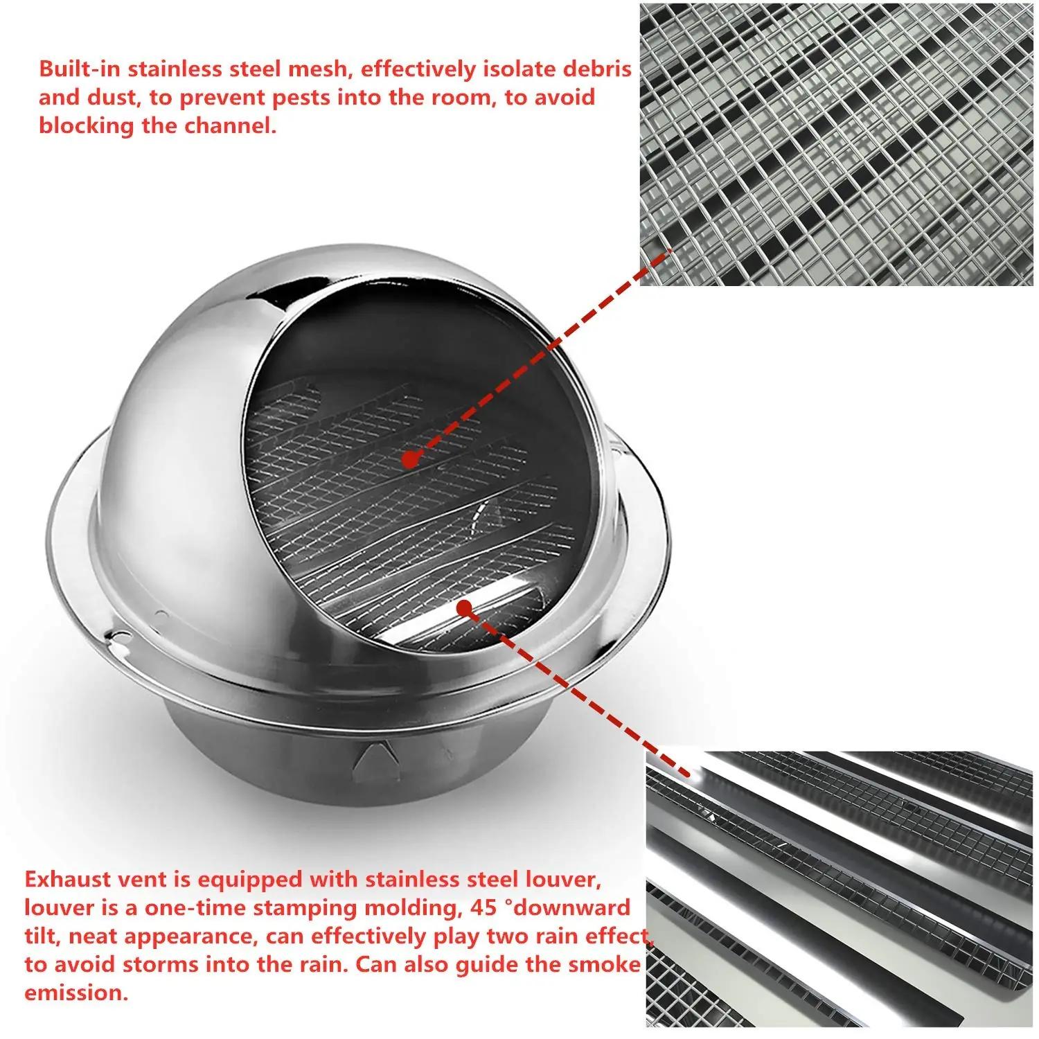 Aziticy roostevabast terasest ventilatsiooniava 100 mm — – pilt 6