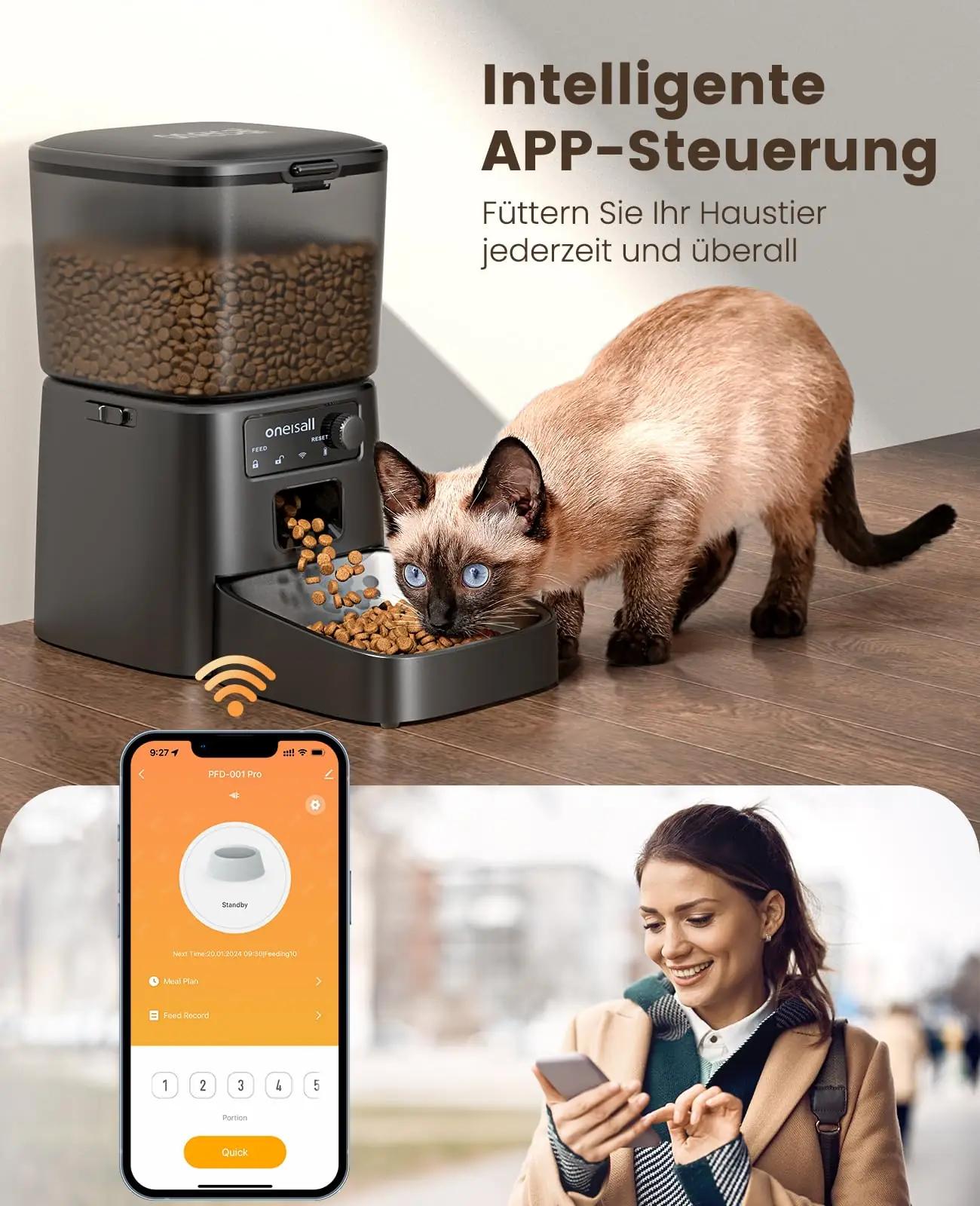 oneisall roostevaba automaatne 3.5L lemmikloomatoiduseade – detailne vaade