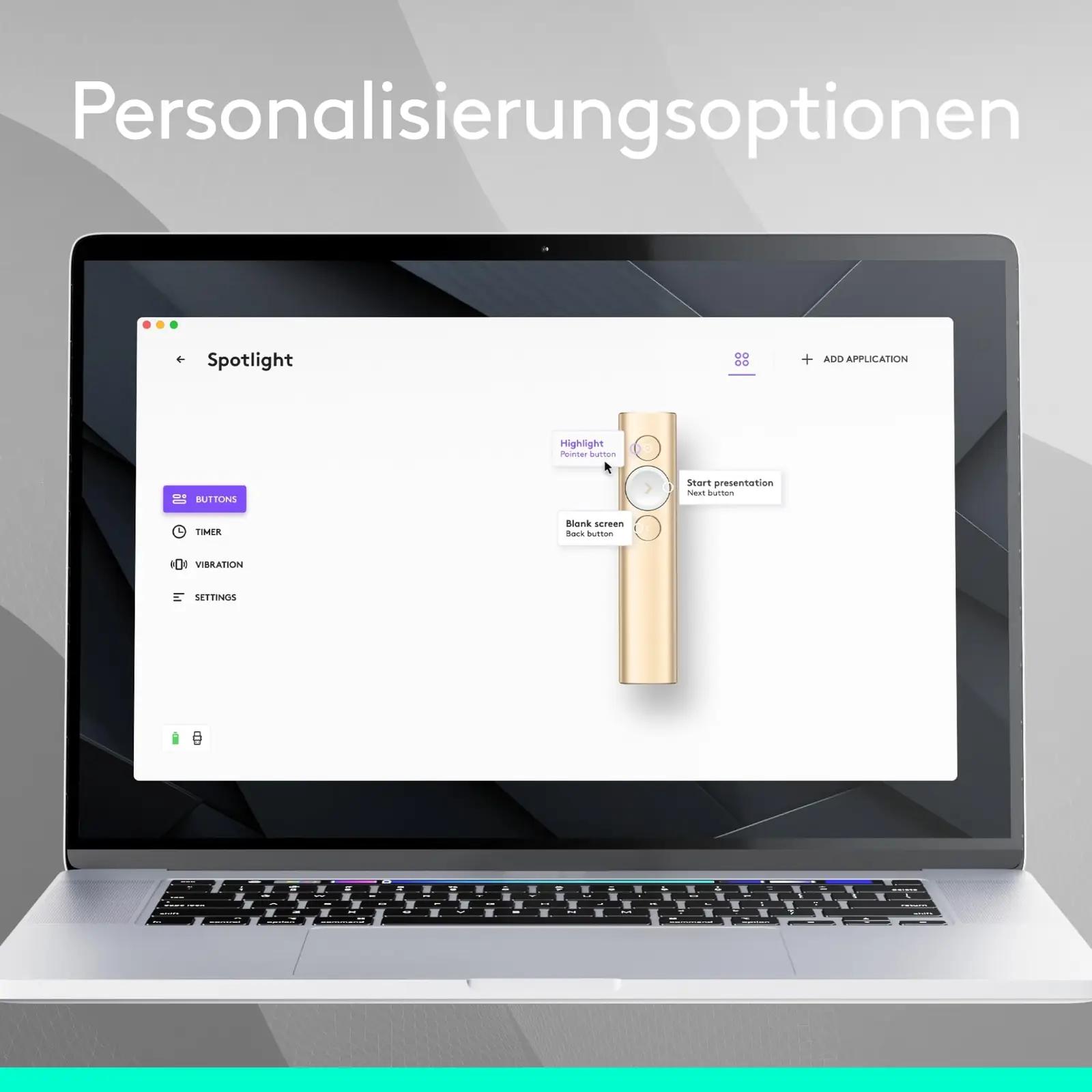 Logitech kuldne esitluskaugjuhtija – täpne juhtimine ja stiil – lisavaade