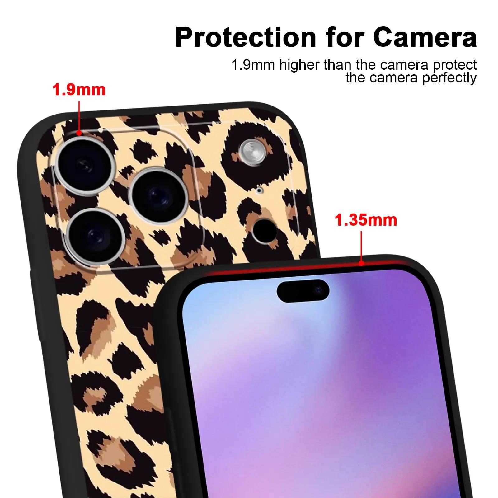 Yoedge pehme silikoonkaitse iPhone 17 Pro max — leopard – kasutusnäide