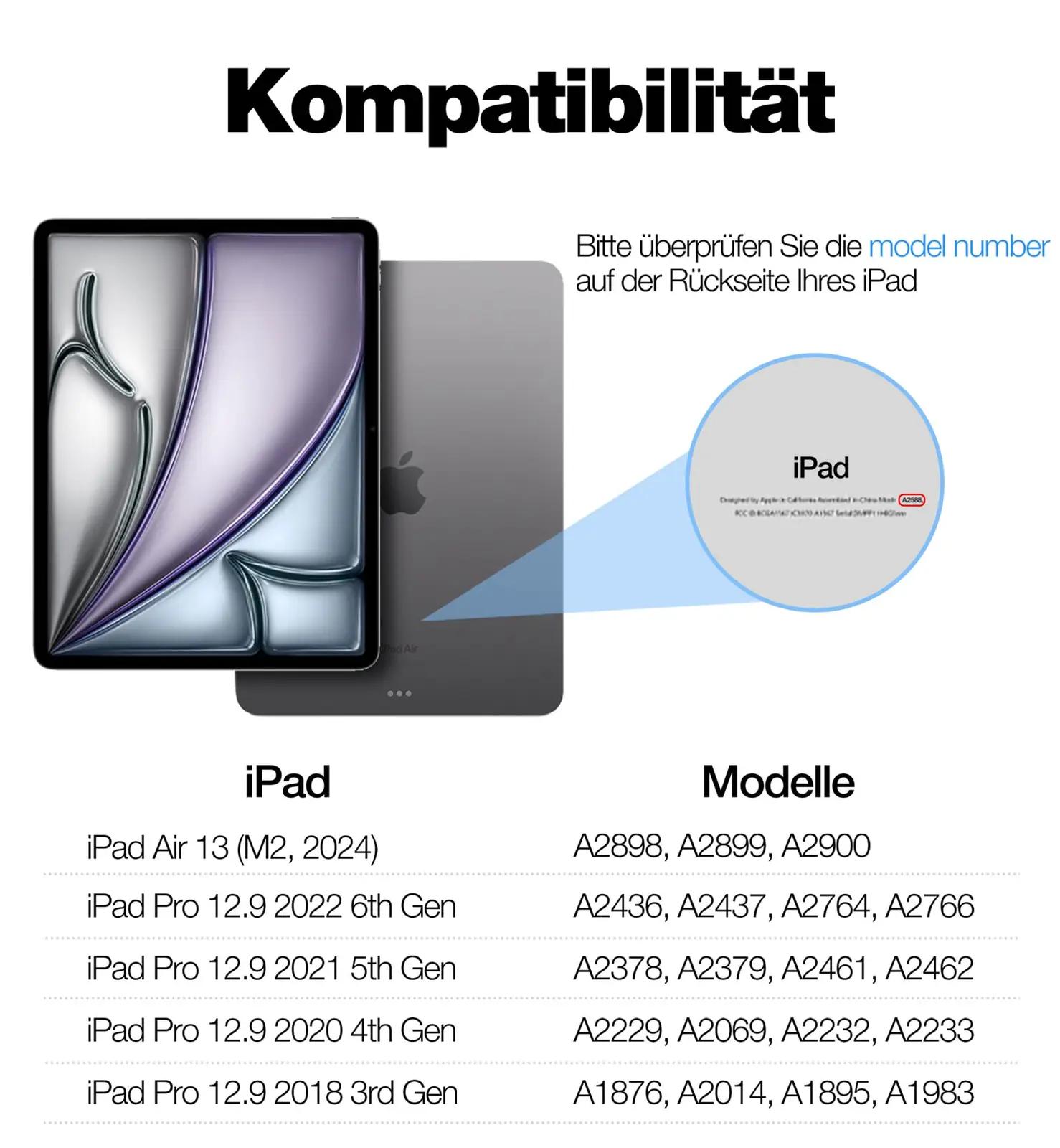 Dracool must kaitsev klaviatuurümbris iPad Air 13″ – detailne vaade