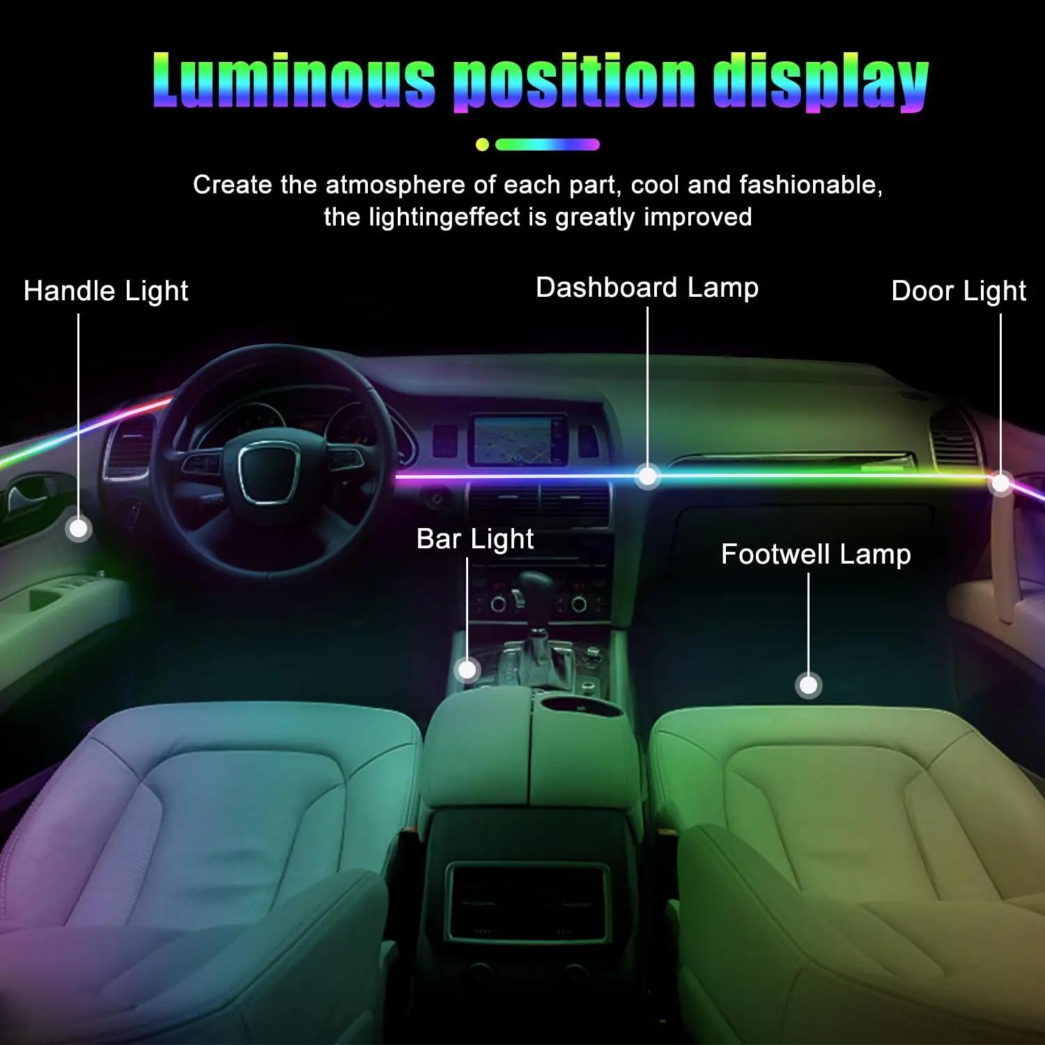 HMYC akrüül sisetulede komplekt — värvikas atmosfäär autos – pilt 6