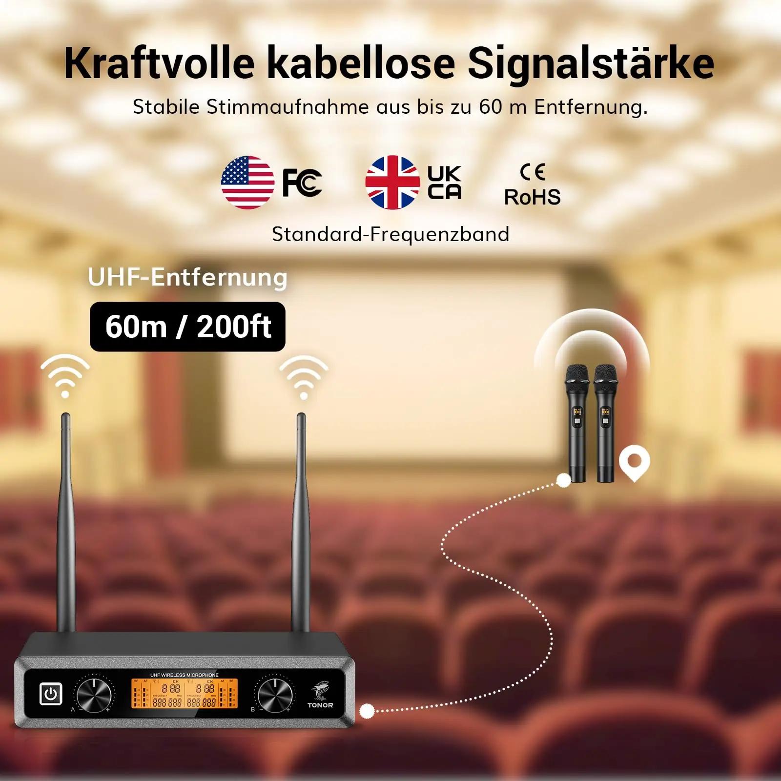 TONOR juhtmevaba dünaamiline mikrofon – Karaoke ja esinemiseks – kasutusnäide