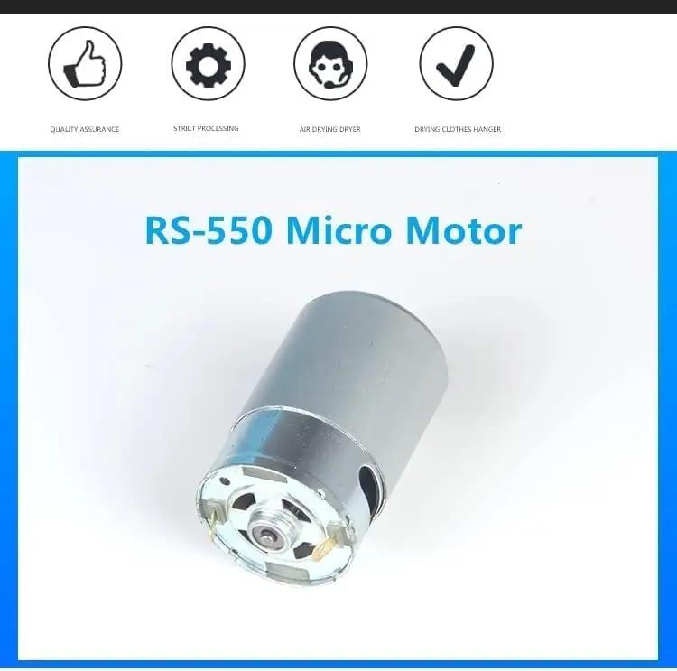 Oubit mikromotor RS-550 12–24V — võimas ja kompaktne tööriist – pilt 7