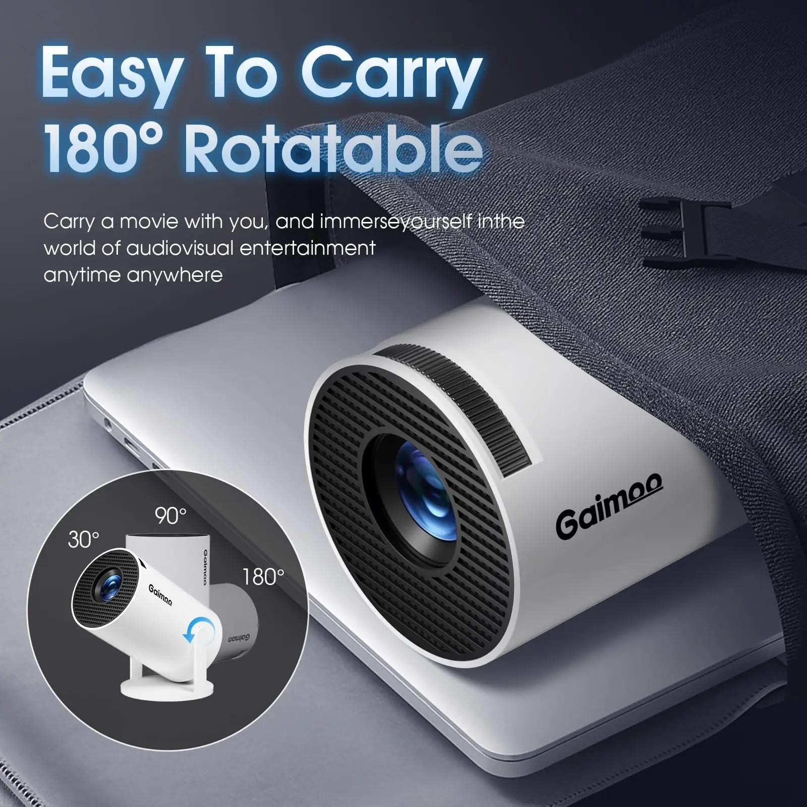 Gaimoo elegantne koduprojektor GM200 – kompaktne 4K/1080P – pakend ja tarvikud