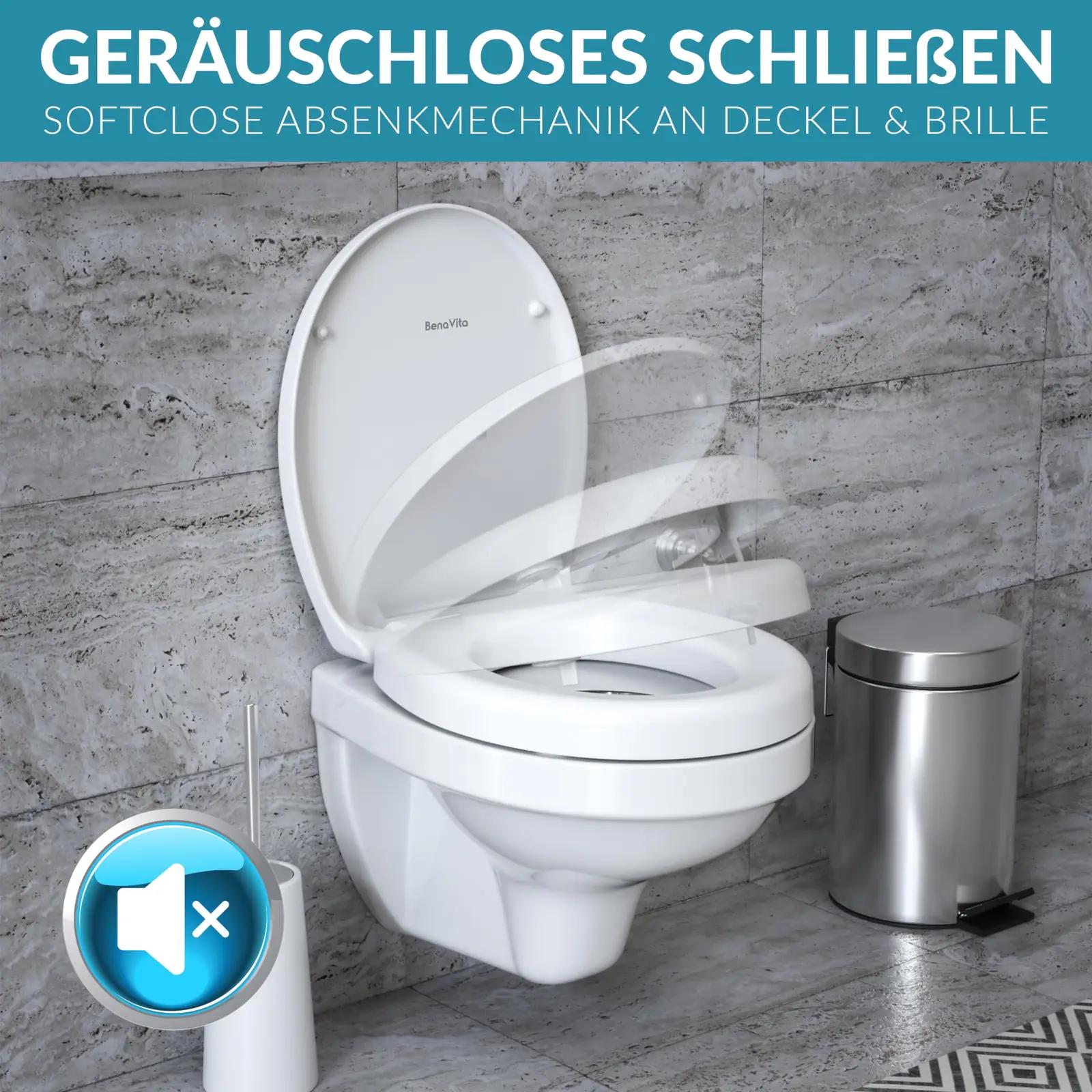 BENAVITA Duroplast WC-istmepadi 5 cm mugavuse jaoks – pakend ja tarvikud