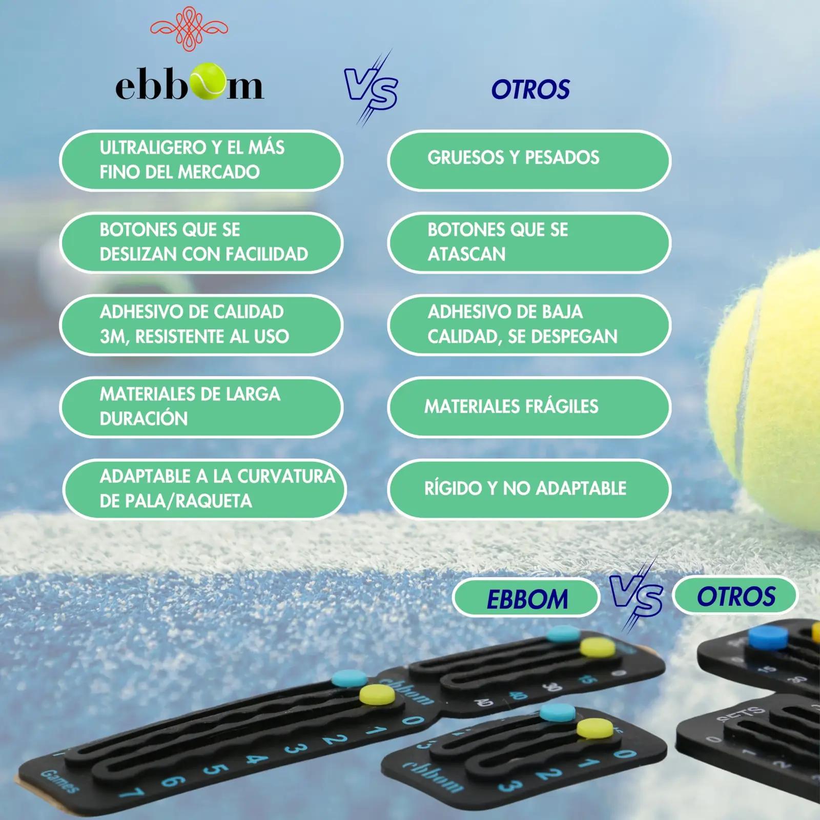 EBBOM vastupidav PVC punktiloendur — sobib padelile ja tennisele – pilt 7