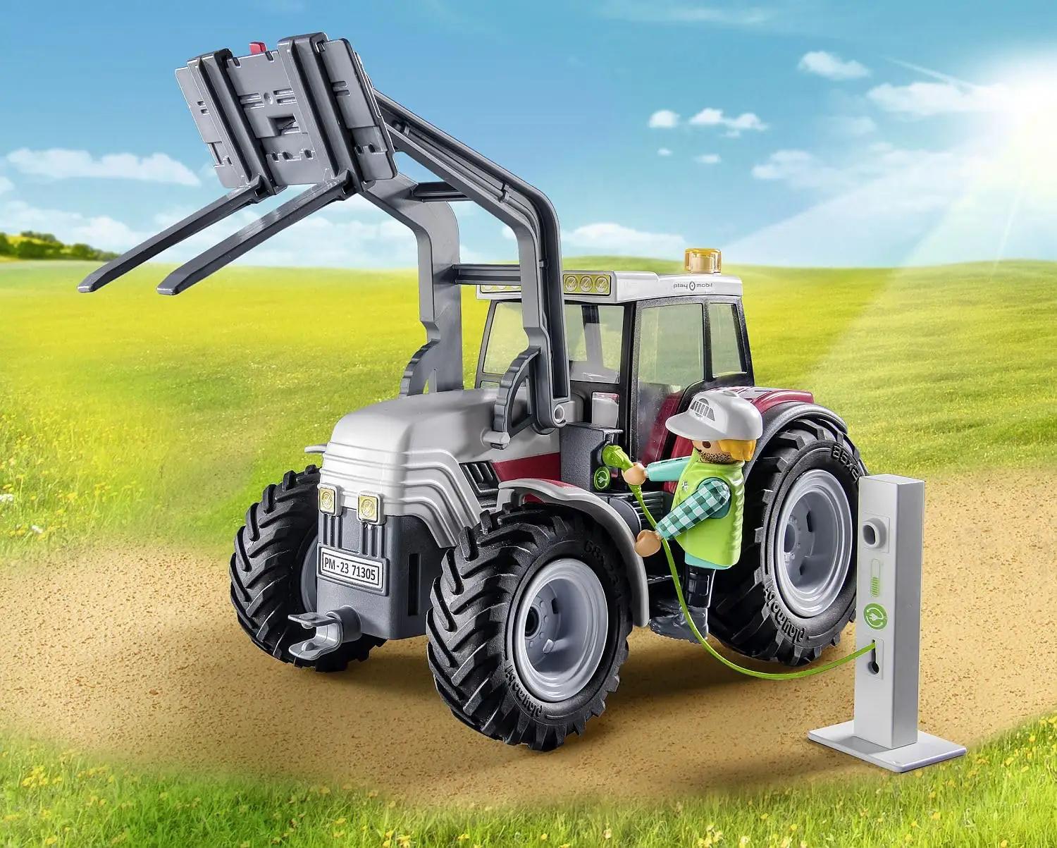 PLAYMOBIL suurtõll traktor lastele – sähkölaadija ja katusega – pilt 8
