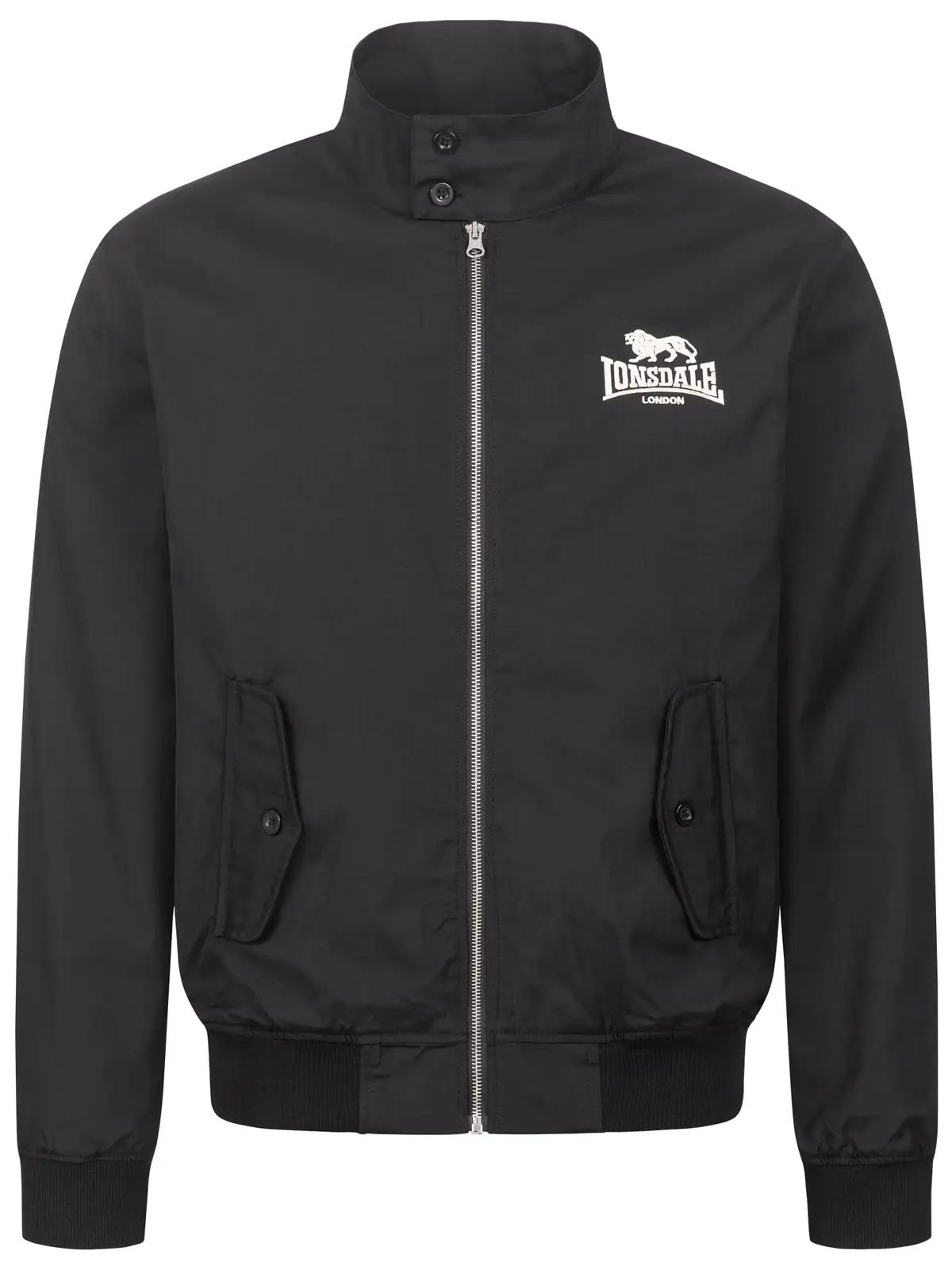 Lonsdale kerge puuvillane Harrington-jope – stiilne igapäevaks – detailne vaade