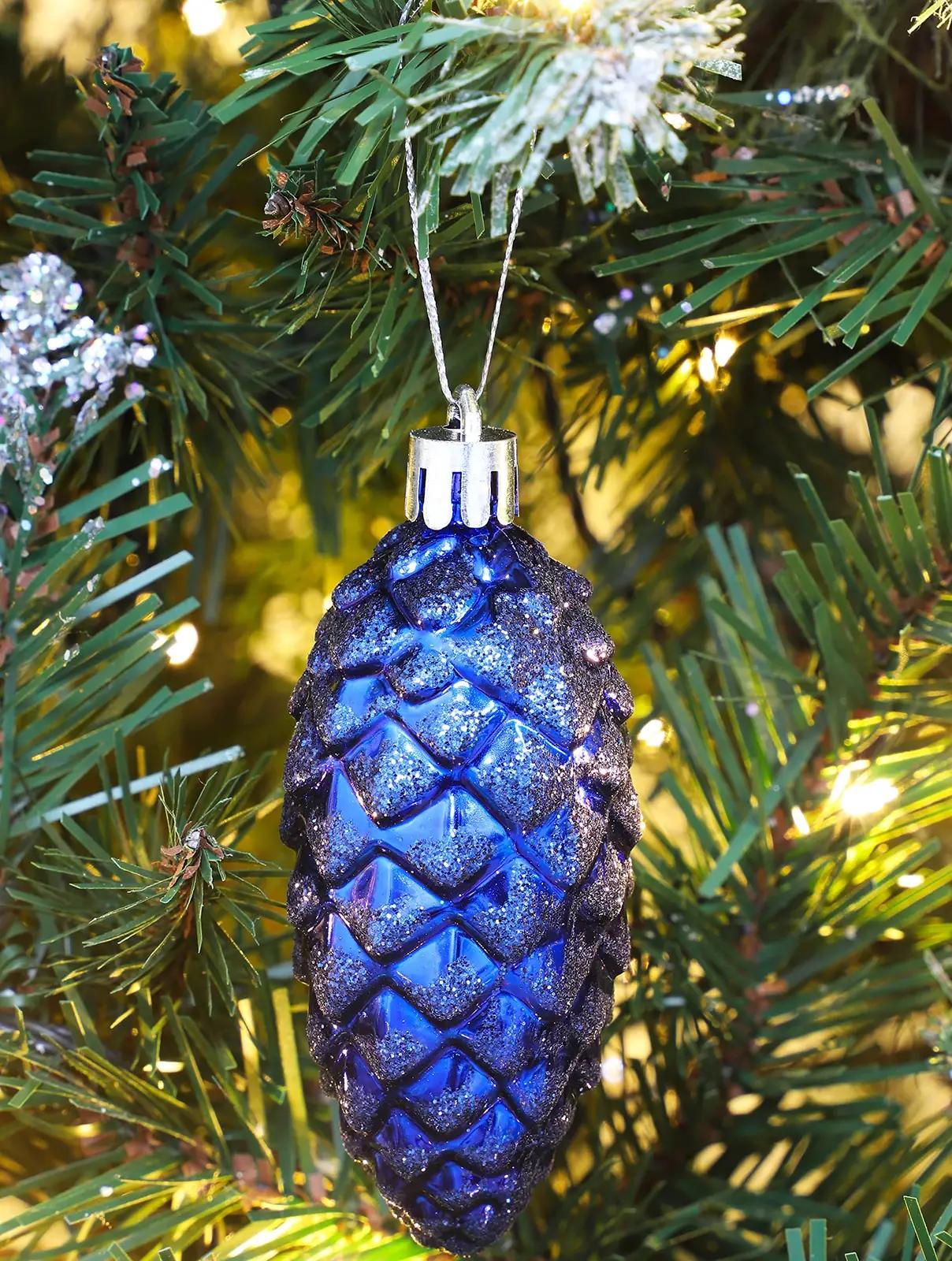 Christmas Concepts sinine kuusekuulide komplekt – detailne vaade