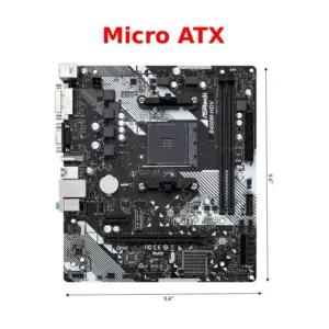 ASRock B450M-HDV R4.0 emaplaadid – detailne lähivaade