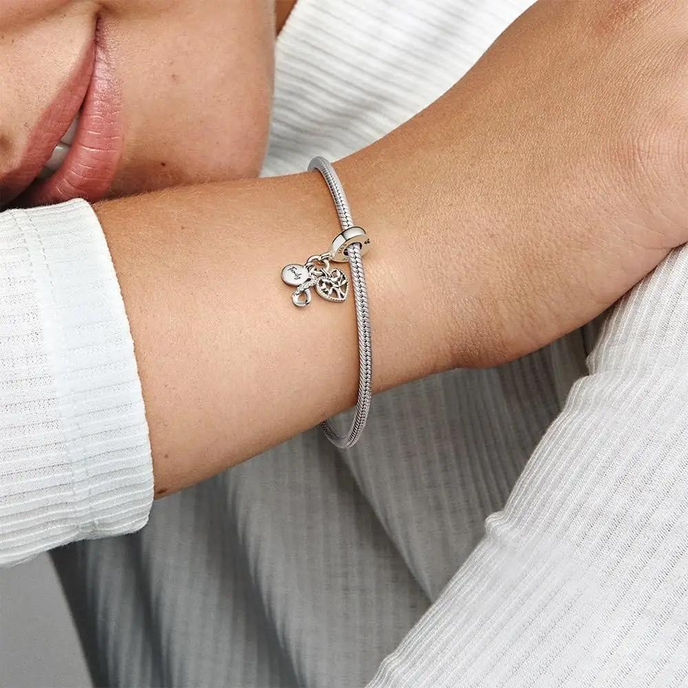 PANDORA sterling hõbe ripats charm – pere teemaline kingitus – lisavaade