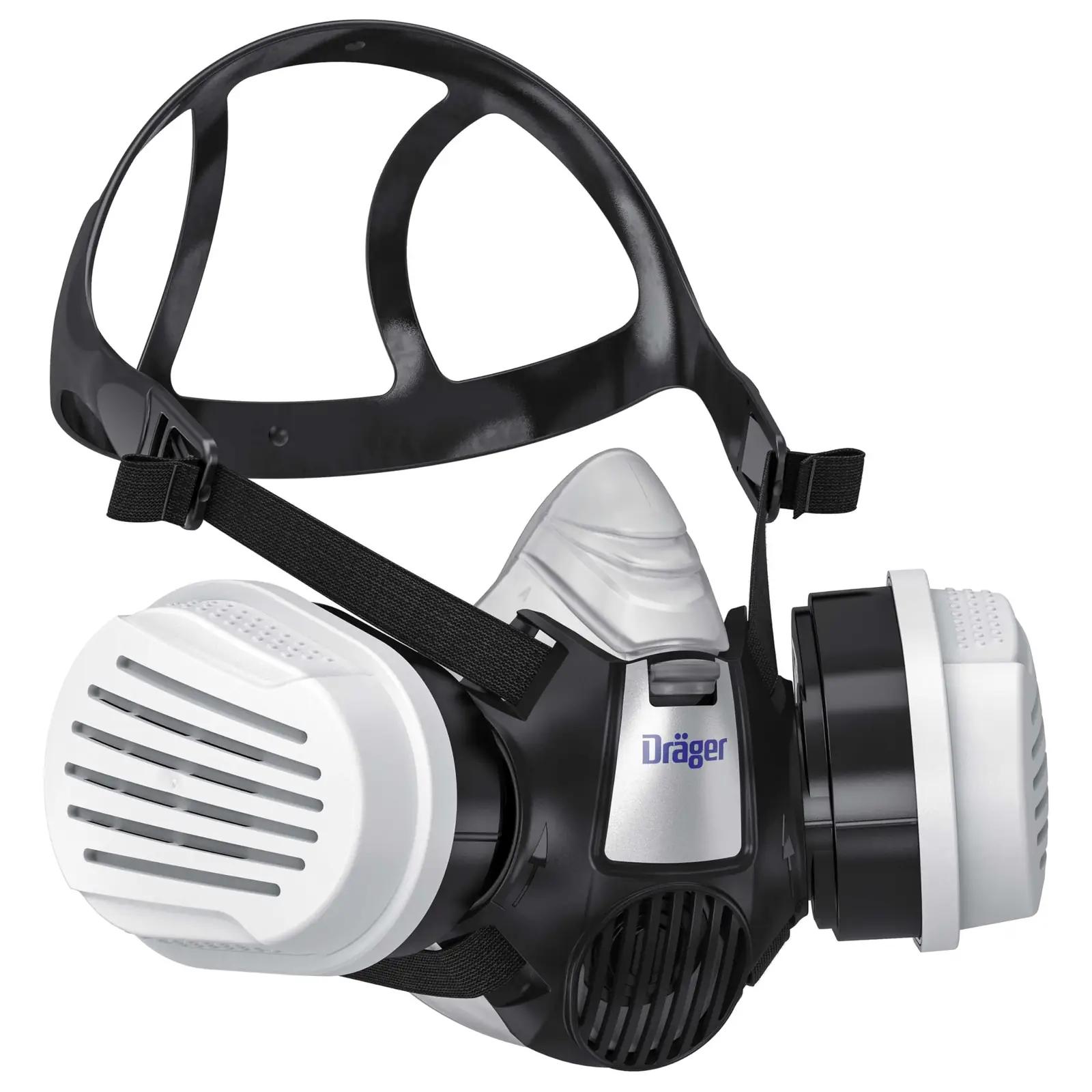 Dräger kaitsev poolmask – korduvkasutatav värvitud töökaitse M