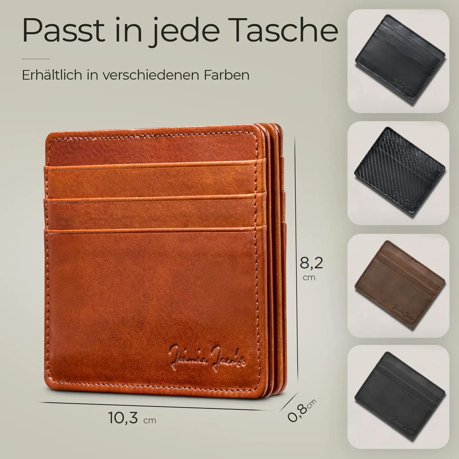 Jaimie Jacobs nahkne minimalistlik rahakott — RFID kaitse – lisavaade