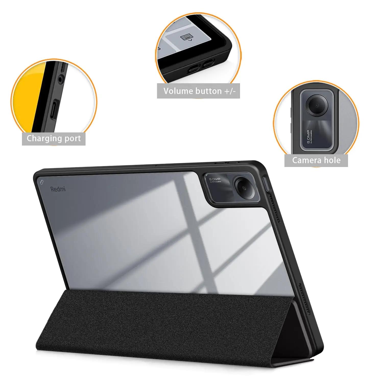 TOPCASE kaitsev ümbris Xiaomi Redmi Pad SE 11″ – õhuke ja stiilne – kasutusnäide