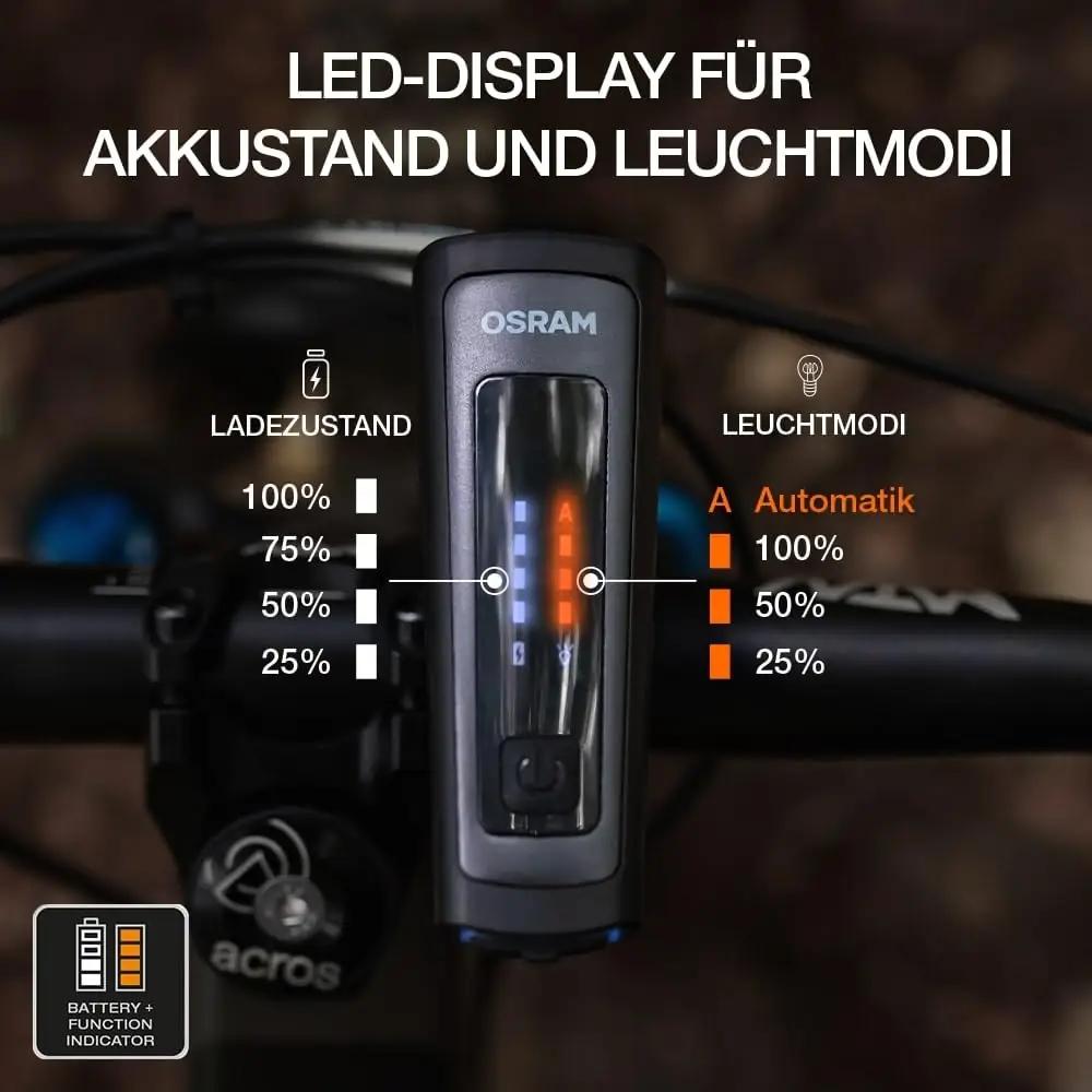 Osram jalgratta LED-valgusti komplekt — turvaline 100 lux – lisavaade