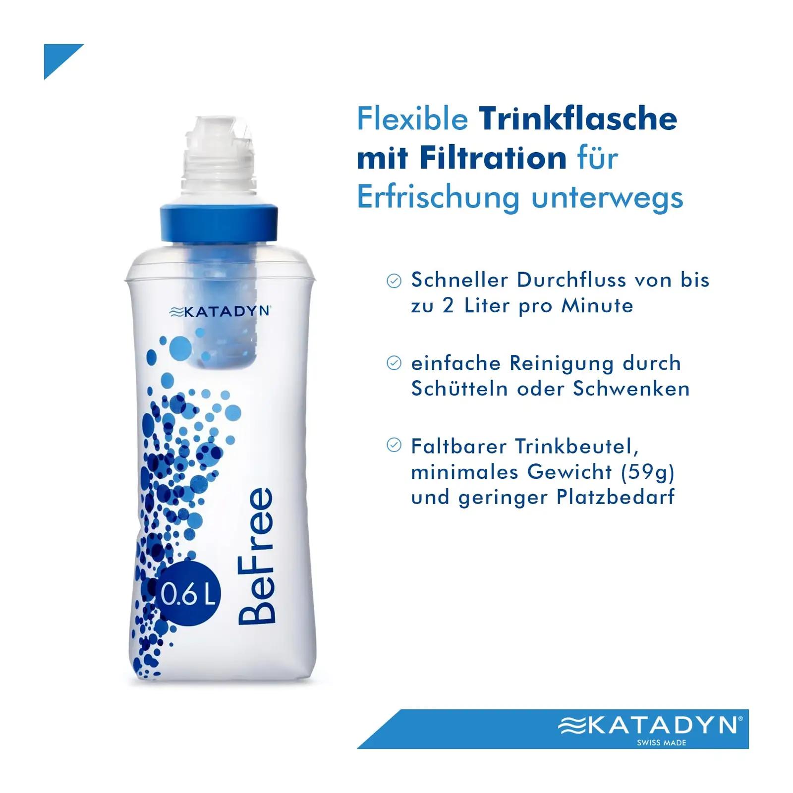 KATADYN BeFree veefilter – kerge matkakaitse 0,6 l – lisavaade
