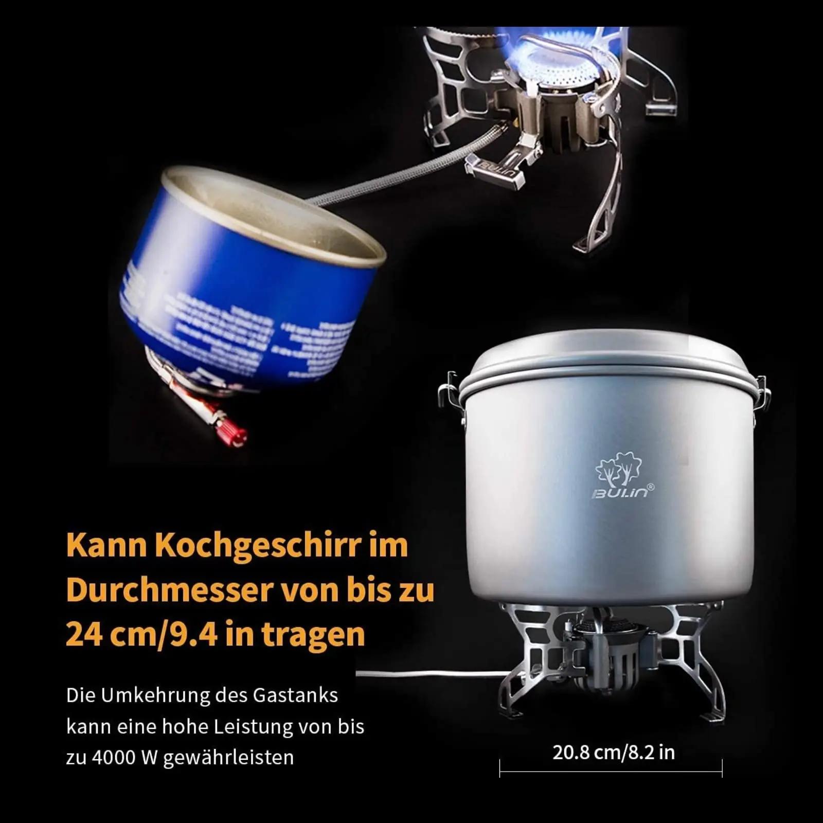 Bulin roostevabast gaasipliit matkajale — kerge ja kompaktne – pilt 7