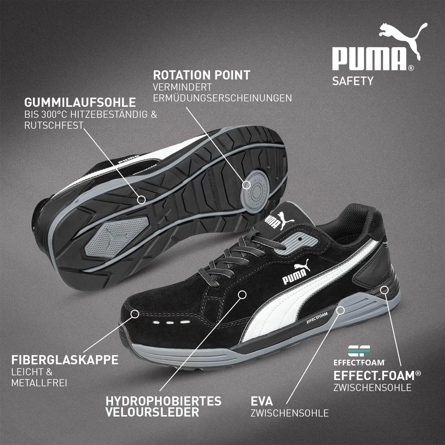 PUMA turvasneaker pehme mokanahast — mugav töösse sobivus – kasutusnäide