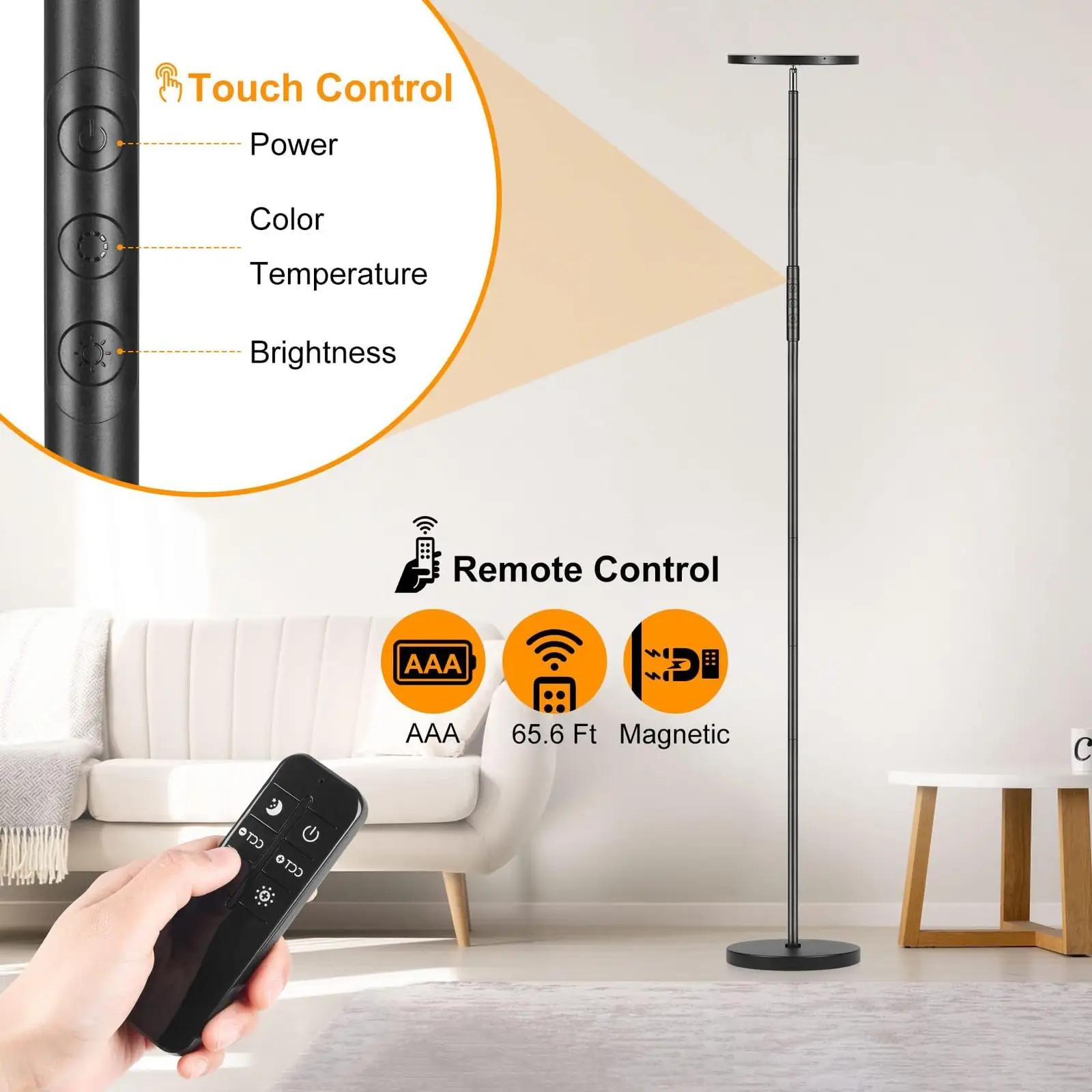 mukuxin stiilne LED-lamp – reguleeritav valgus elutuppa – pilt 7