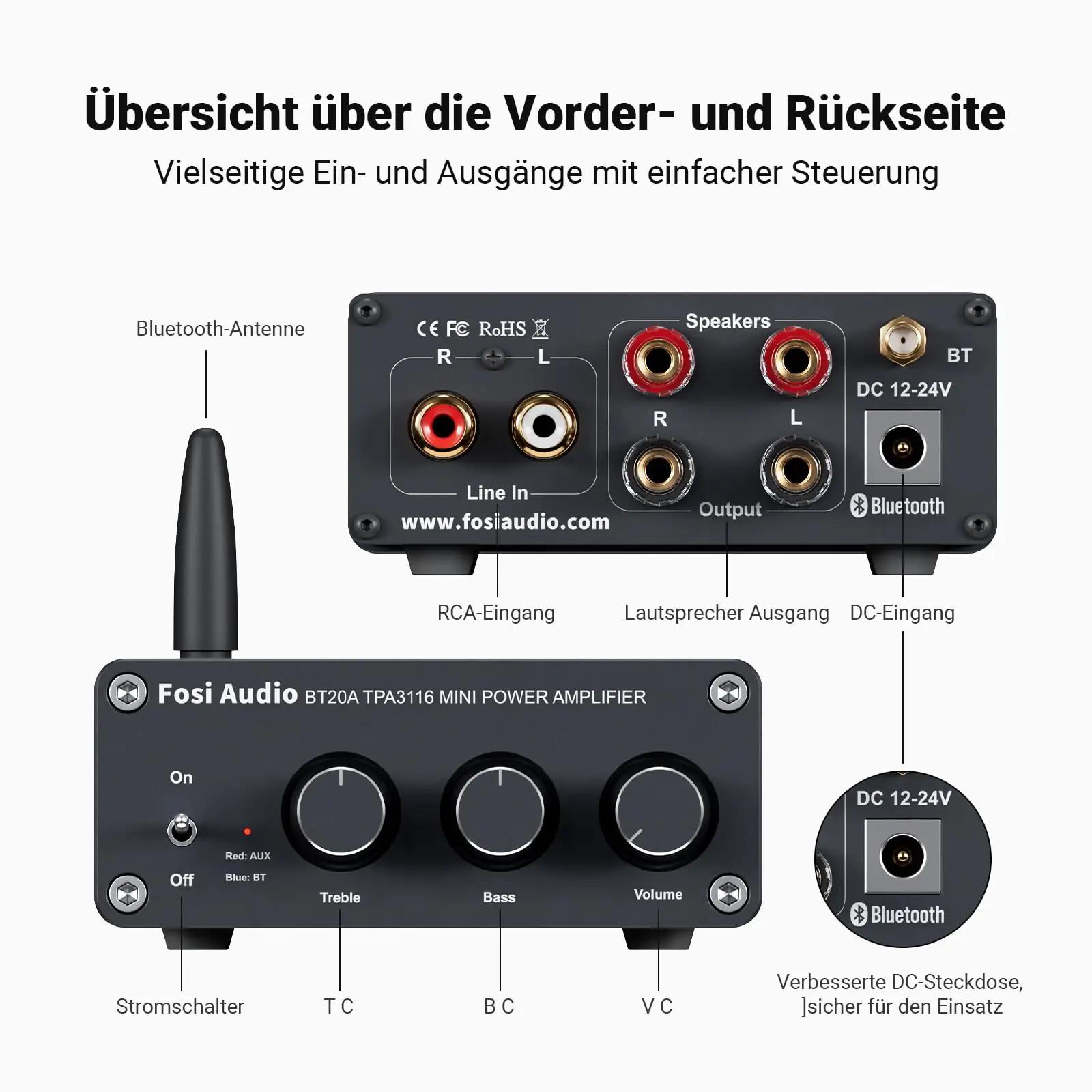 Fosi Audio alumiiniumist mini-Hifi võimendi – võimas 200W heli – pilt 7