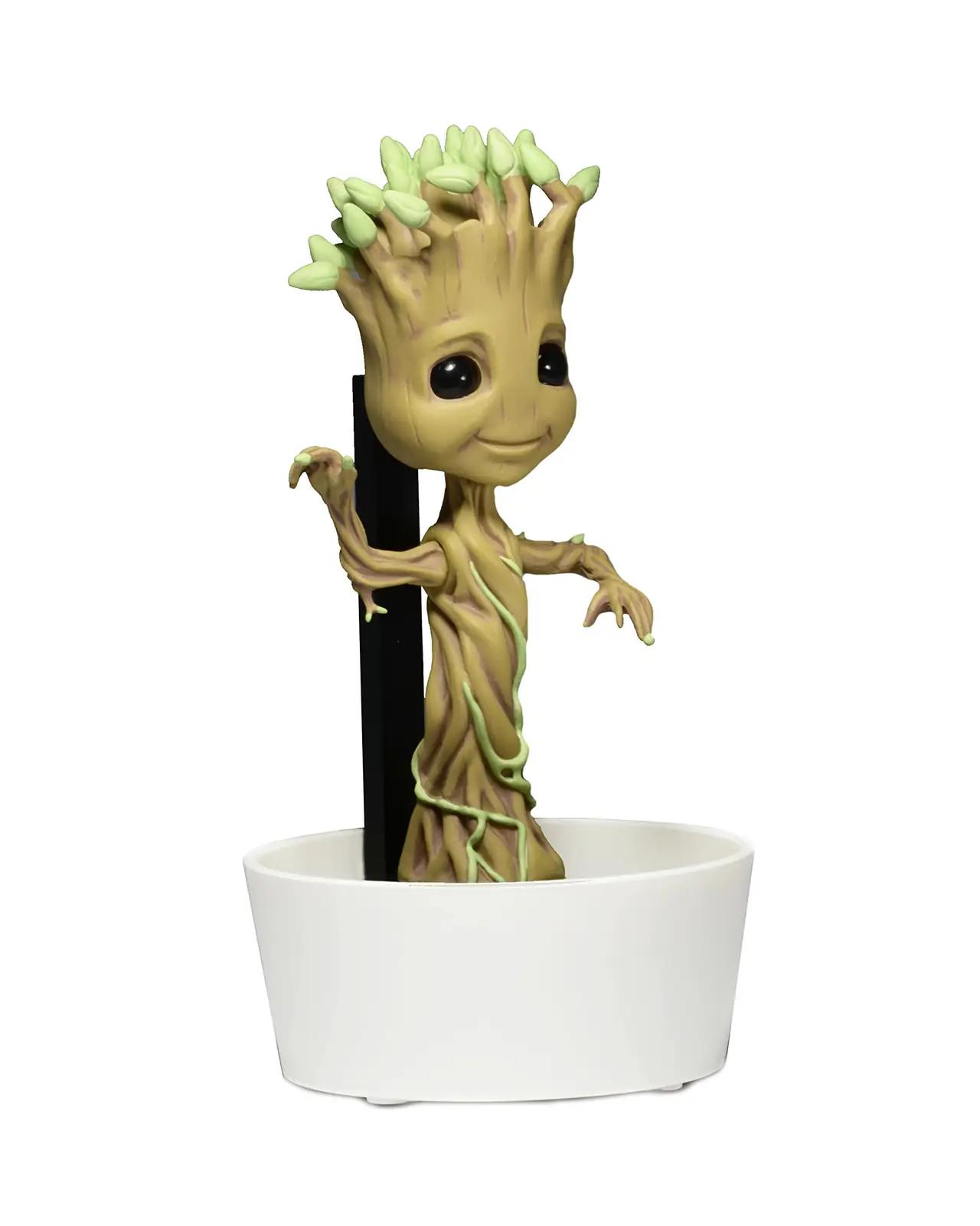 NECA Baby Groot päikeseenergial töötav tantsiv ripats charm 15 cm
