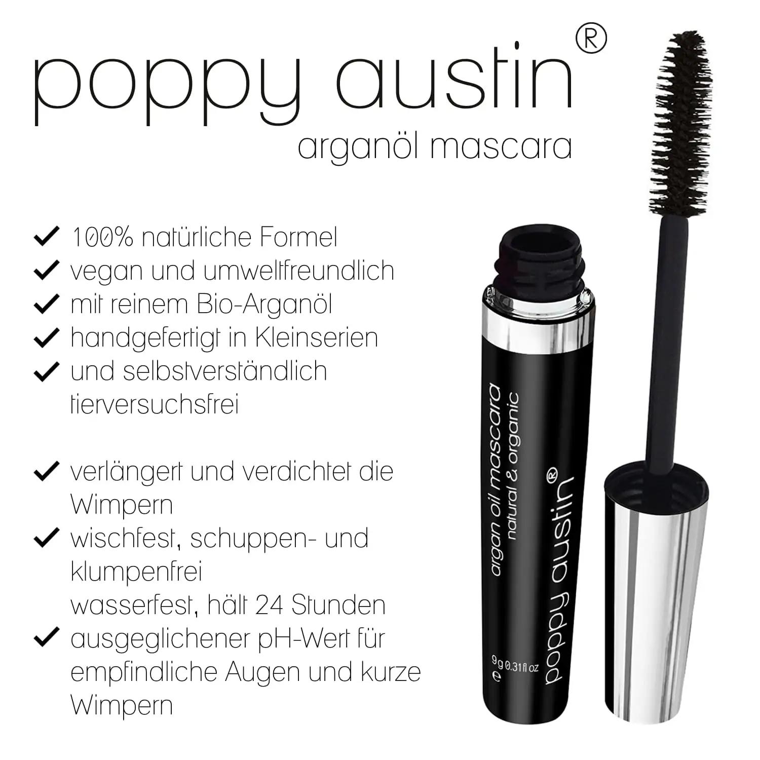 poppy austin naturaalne vegan ripsmetušš – õrn ja hüpoallergiline – pakend ja tarvikud