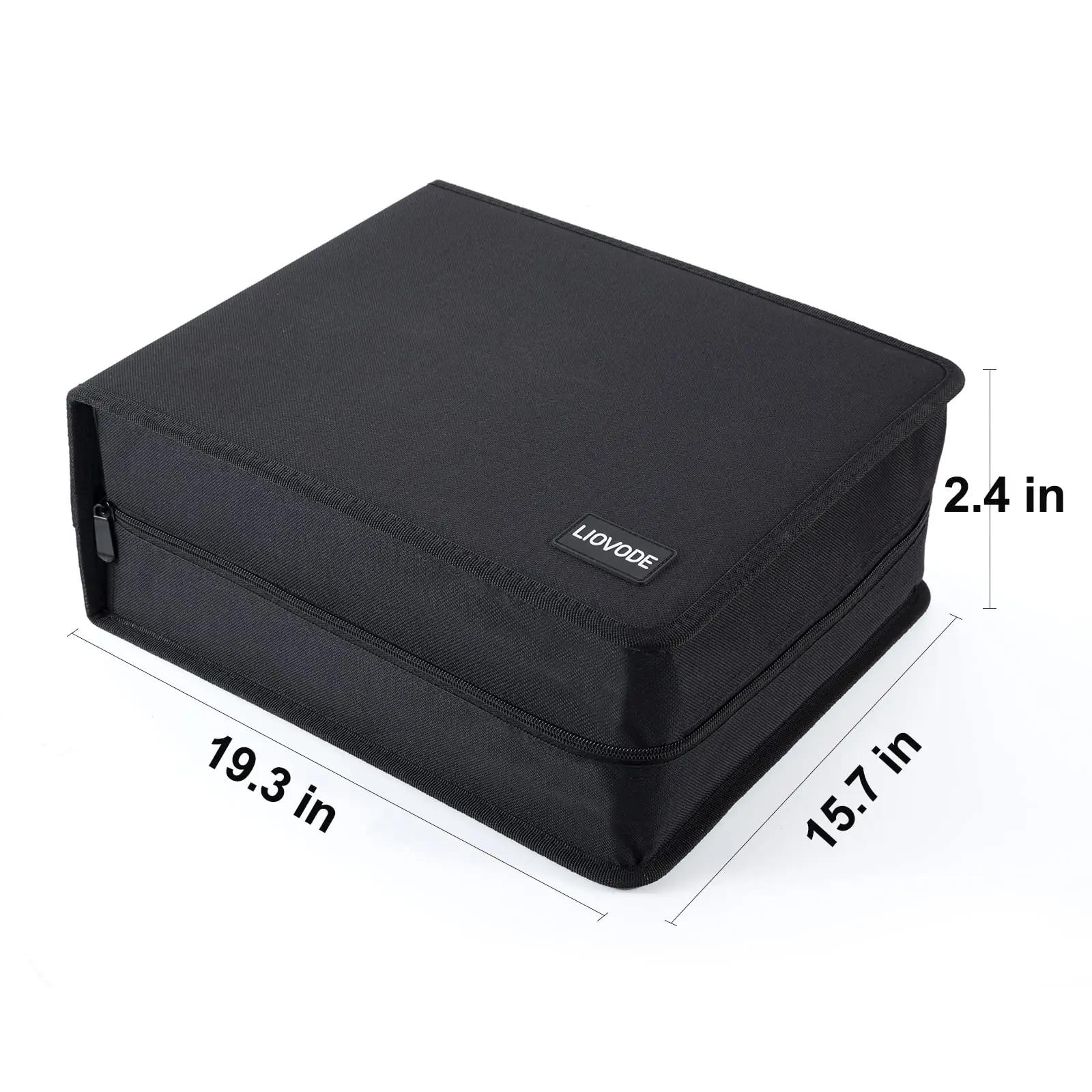 LIOVODE vastupidav nylon DVD-kott 200 DVD ja 100 bookletiga – pilt 6