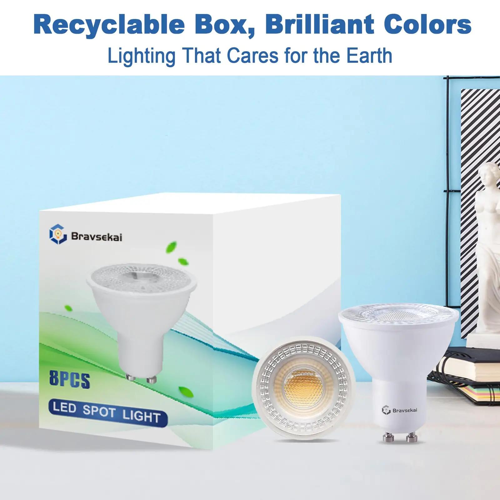 Bravsekai GU10 LED-lambid 8-komplekt 4000K päevavalgus – lisavaade