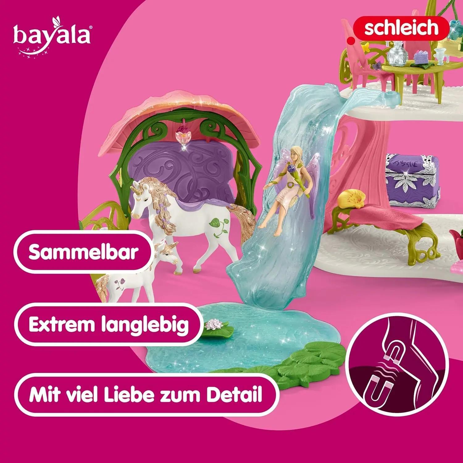 SCHLEICH glitriv roosiõue mängukomplekt unicornidega – detailne vaade