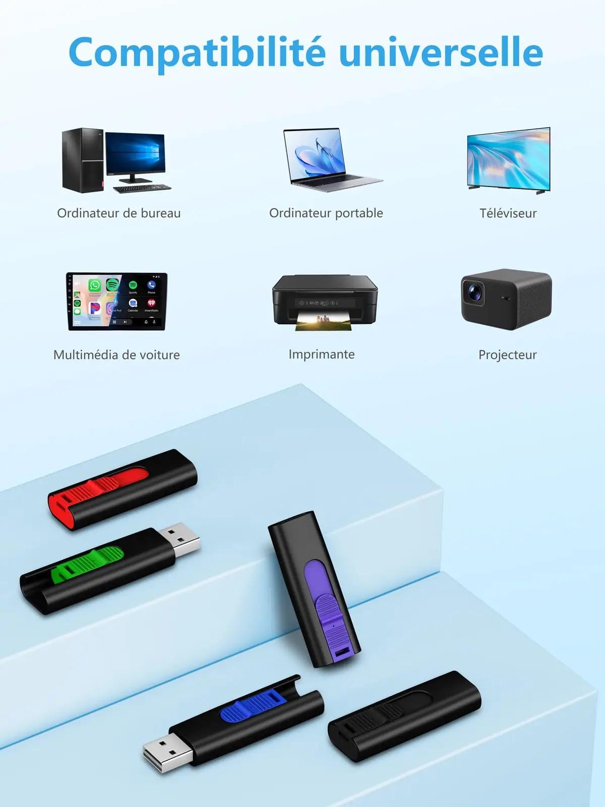 TEWENE värvikas 5-osaline 32 GB USB-mälupulk komplekt kingituseks – kasutusnäide