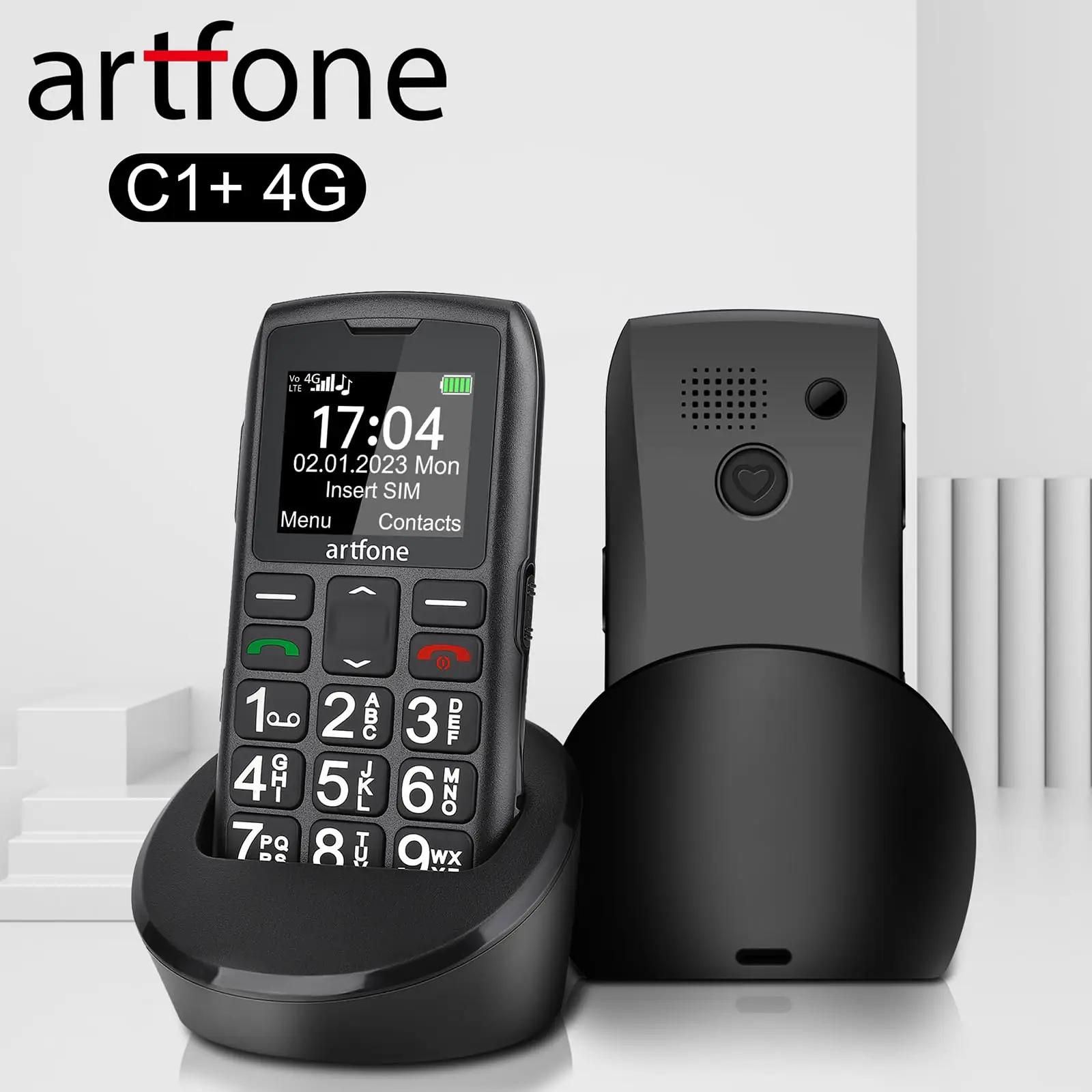 artfone mugav ja lihtne 4G mobiiltelefon eakatele — C1+4G – detailne vaade
