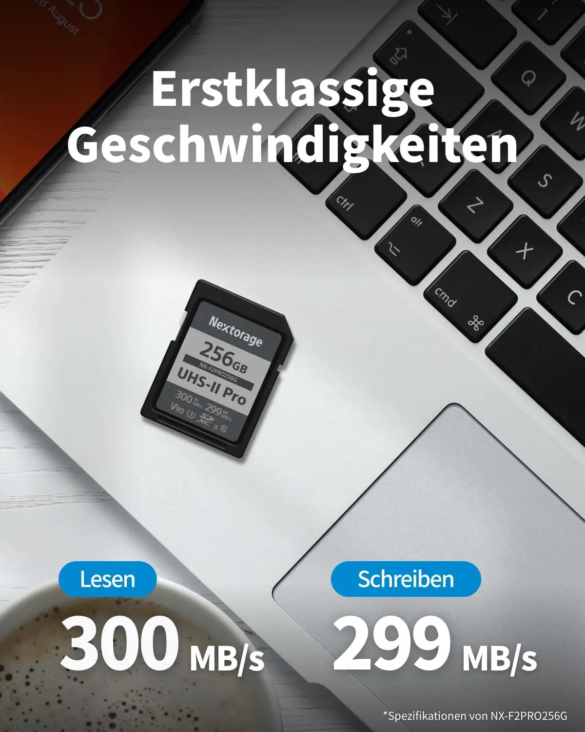 Nextorage 128GB UHS-II SD-kaart – kiire ja töökindel salvestus – pilt 7