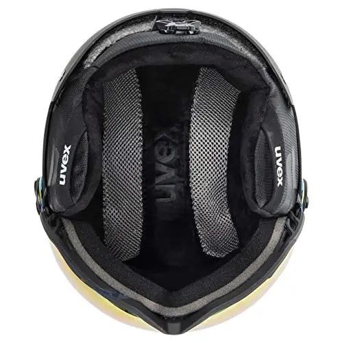 Uvex kaitsev ja hingav suusahelmet – mugav matt must 58–61 cm – pilt 6