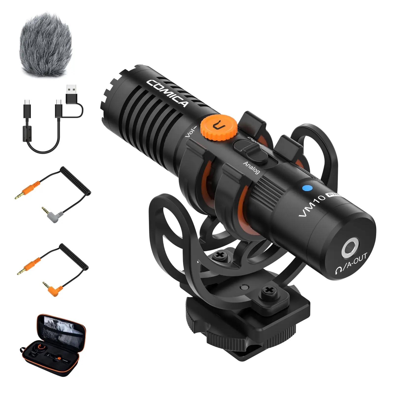 COMICA metallist suunamikrofon VM10 PRO – selge heli vlogimiseks