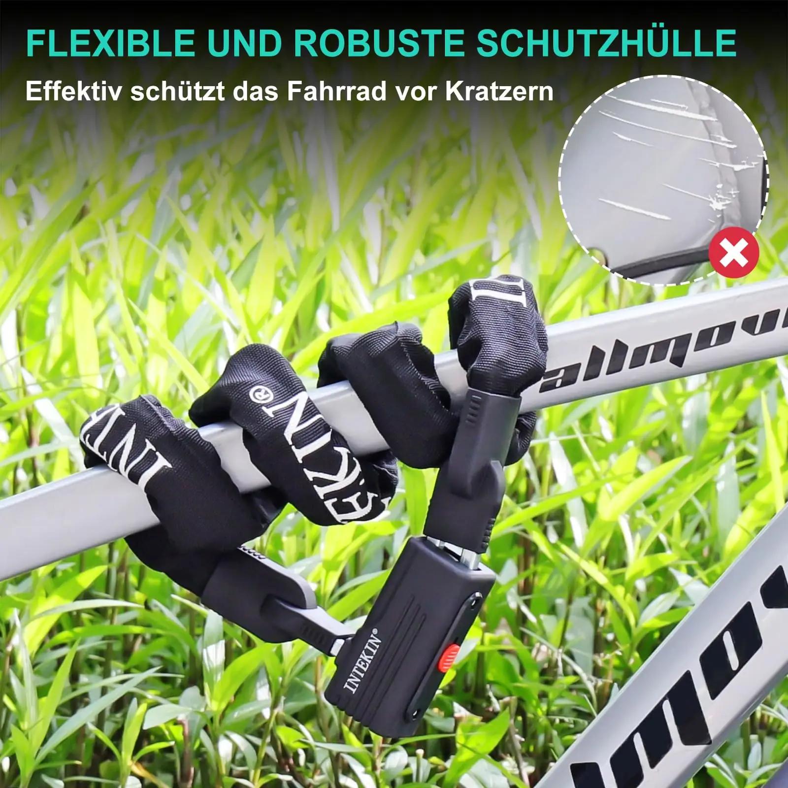 INTEKIN tugev 8 mm ketilukk 120 cm – turvaline kaitse rattale – lisavaade
