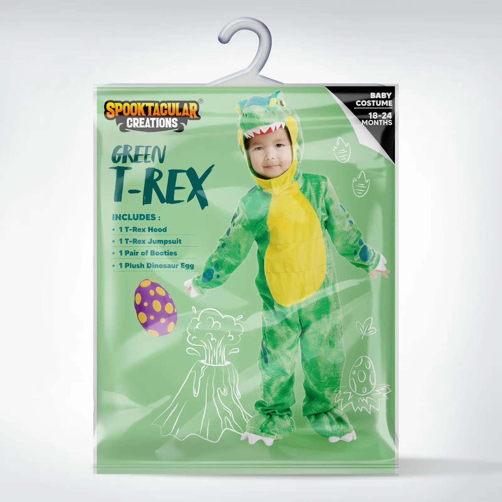 Spooktacular Creations armas roheline T-Rex kostüüm lastele – pilt 6