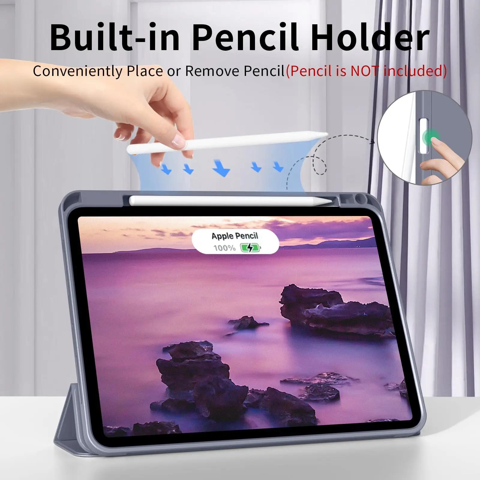 KVTVOU pehme kunstnahast kaitseümbris iPad Air 13/Pro 12.9 — õrn – kasutusnäide