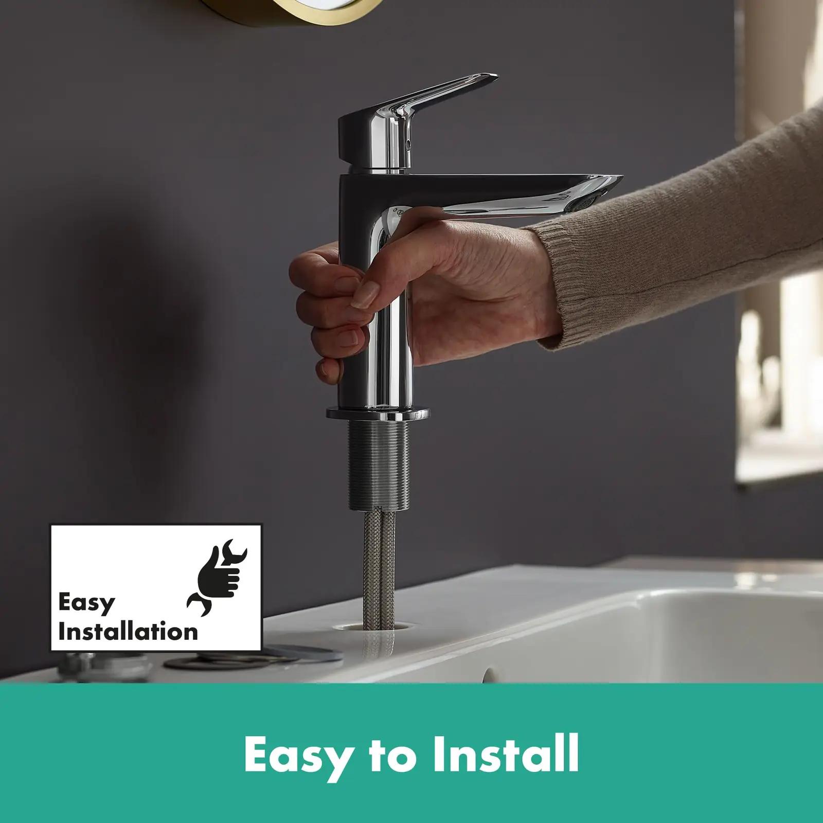 hansgrohe kromist veesäästlik vannitoa segisti — elegantne ja – pilt 9
