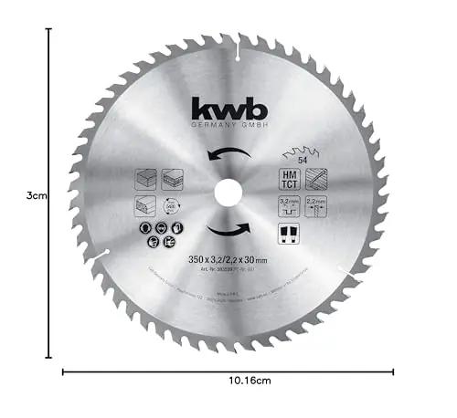 kwb 350 x 30 mm saeketas – vastupidav materjal, täpsed lõiked – kasutusnäide