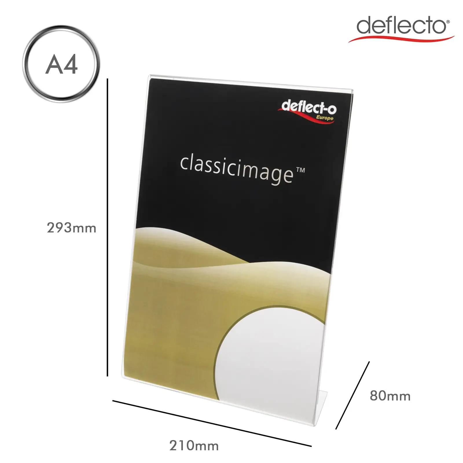 Deflecto akrüül A4 esitlusalus 12‑tk — selge ja stabiilne – pilt 6