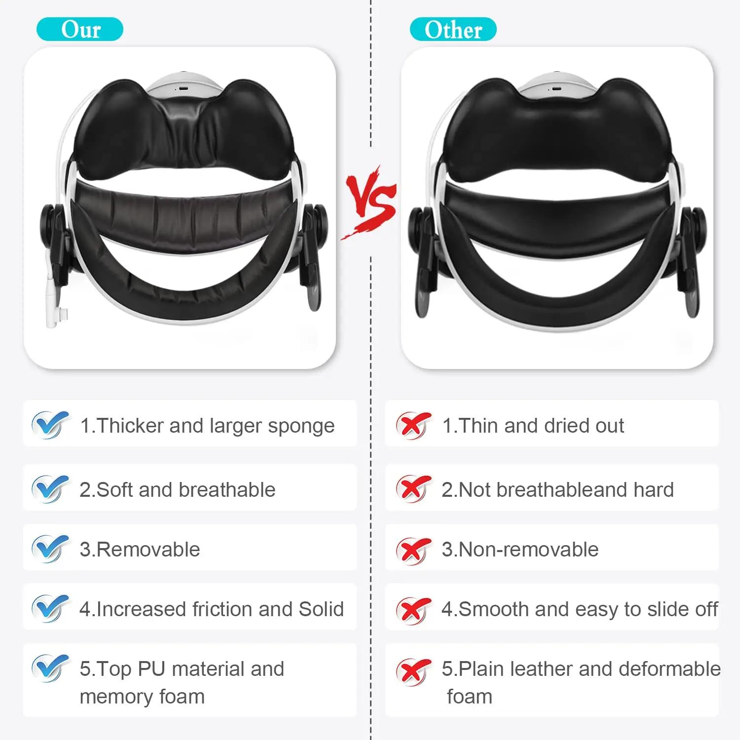 NEWENMO mugav aku-strap Oculus Quest 2 jaoks — pehmem kandmine – pilt 6